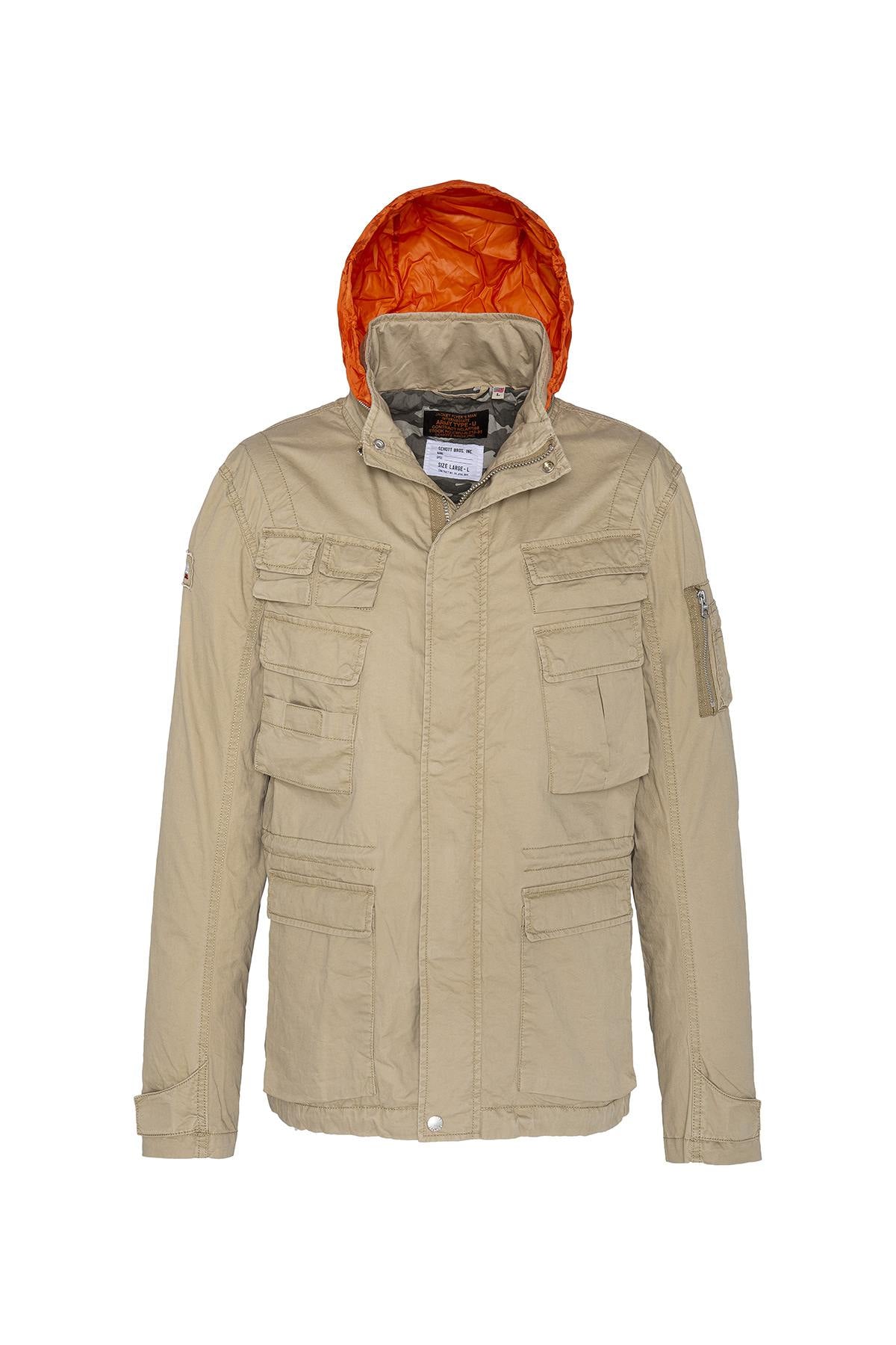 Men's sand-colored military jacket - Image n°10