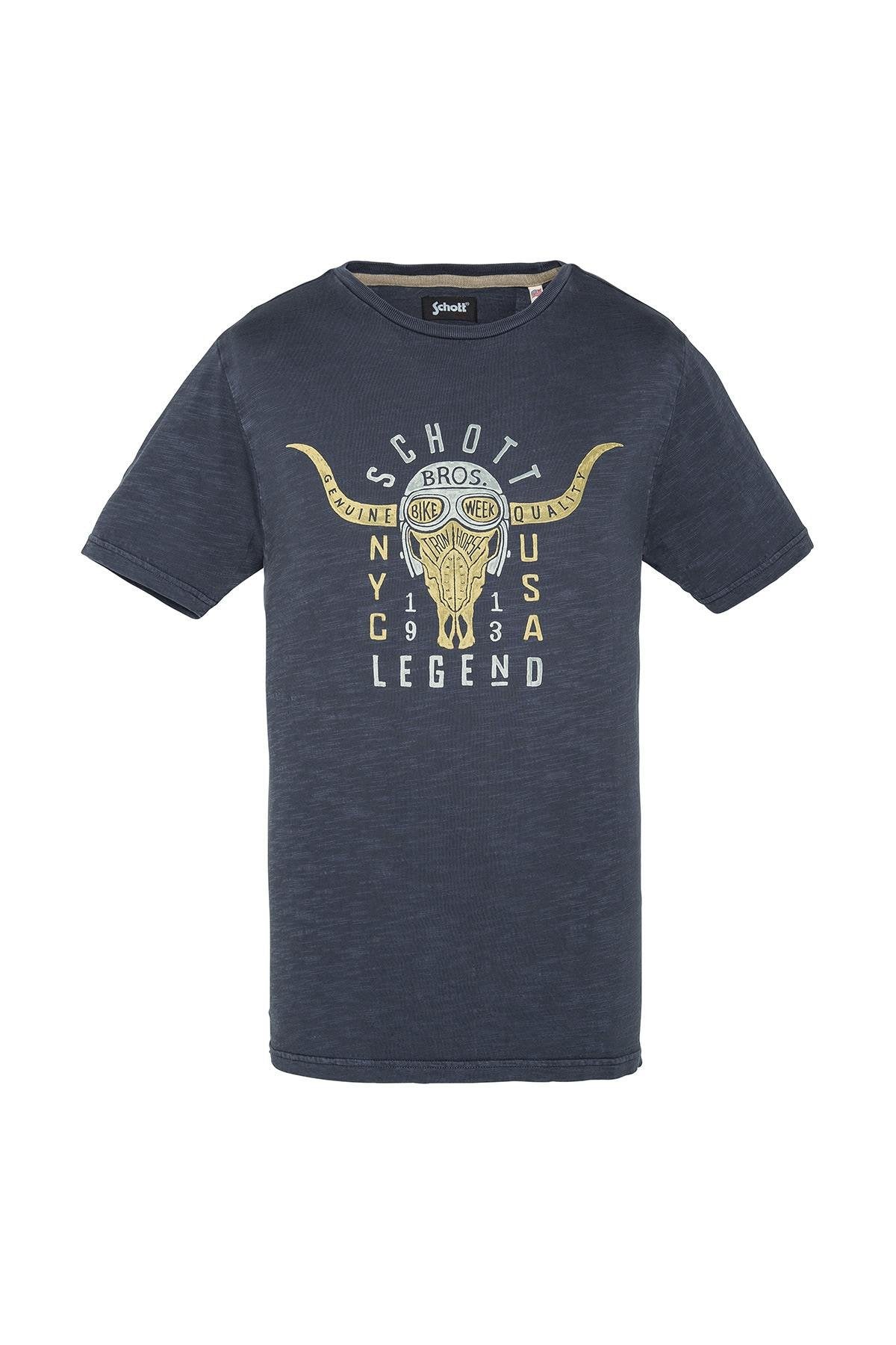 Heather blue texas longhorn t-shirt - Image n°1