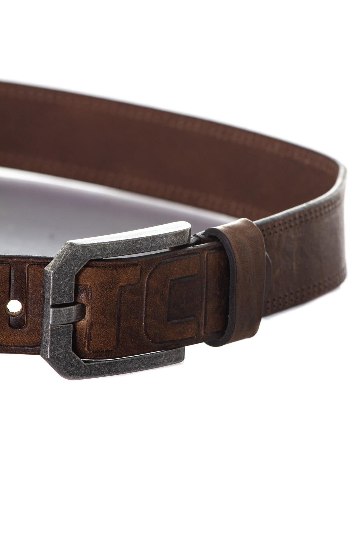 Men's dark brown belt - Image n°2