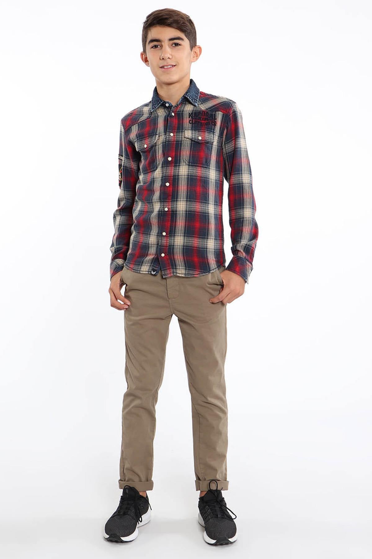 Children's checked shirt - Image n°1