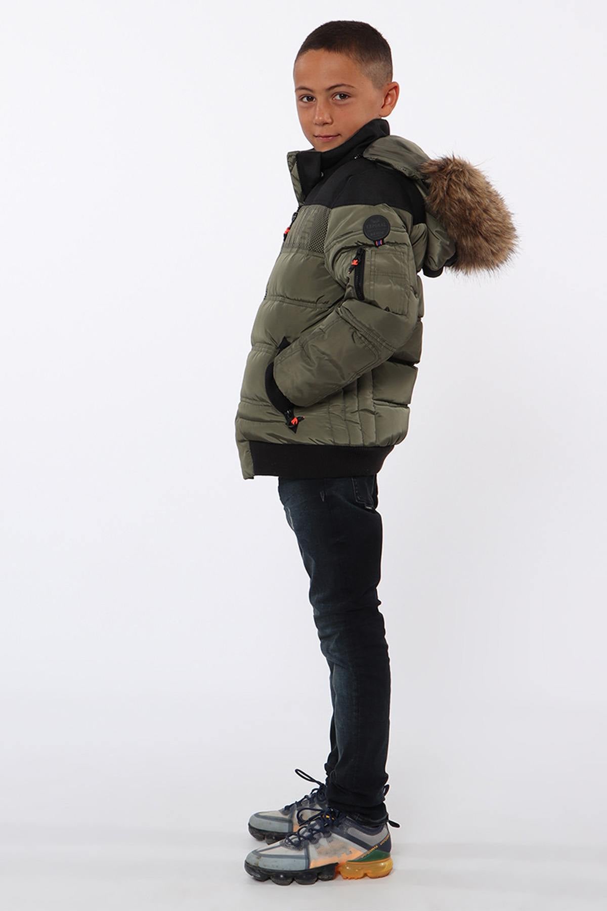 Children's khaki jacket - Image n°2