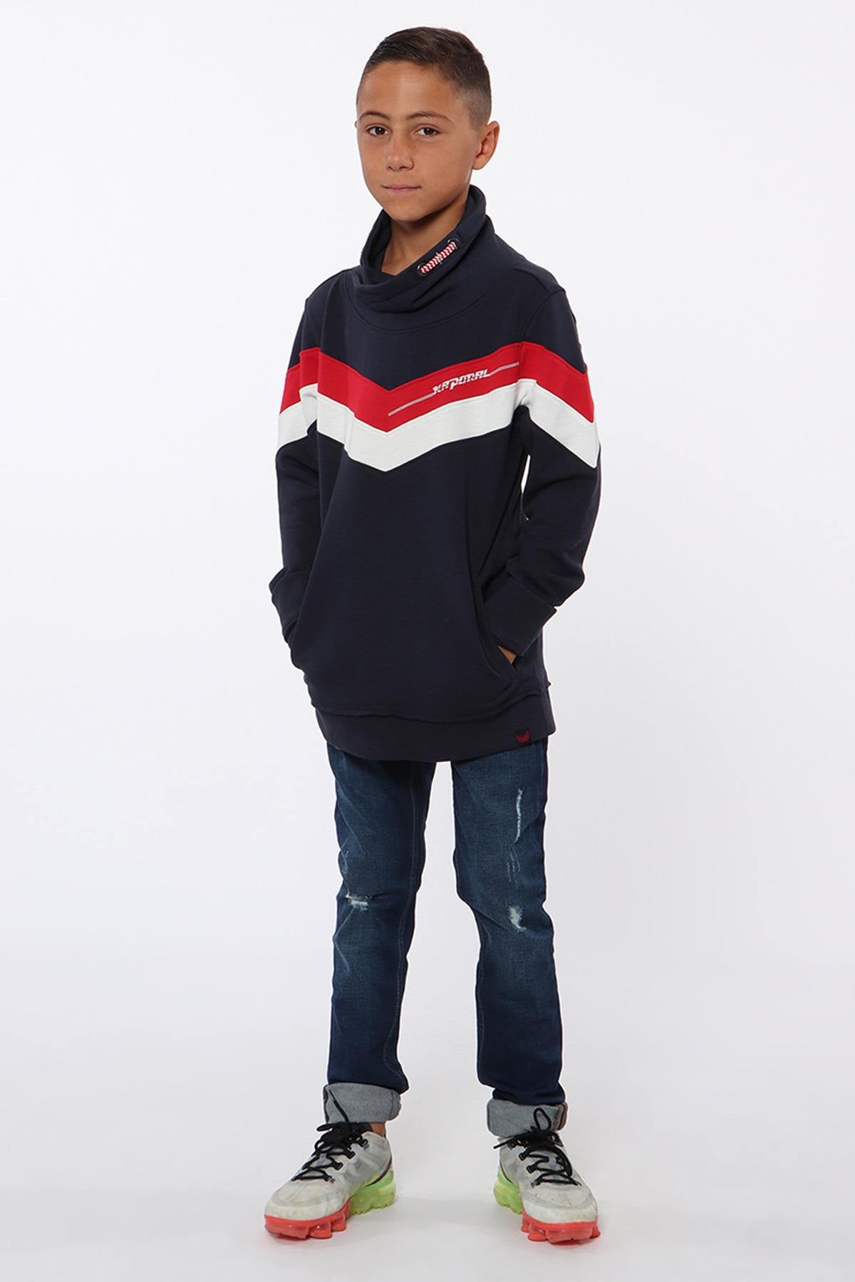 Children's shawl collar sweatshirt - Image n°1