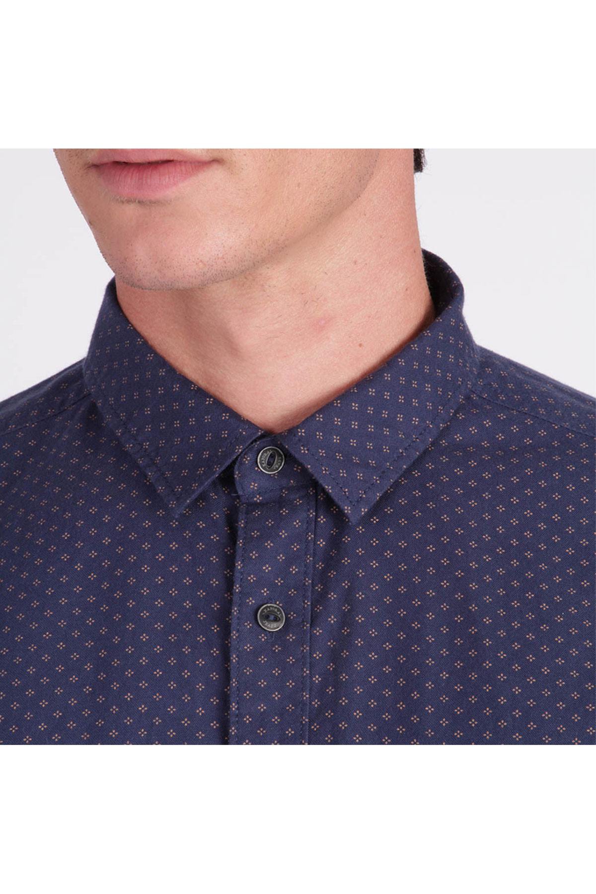 Blue shirt with print - Image n°3