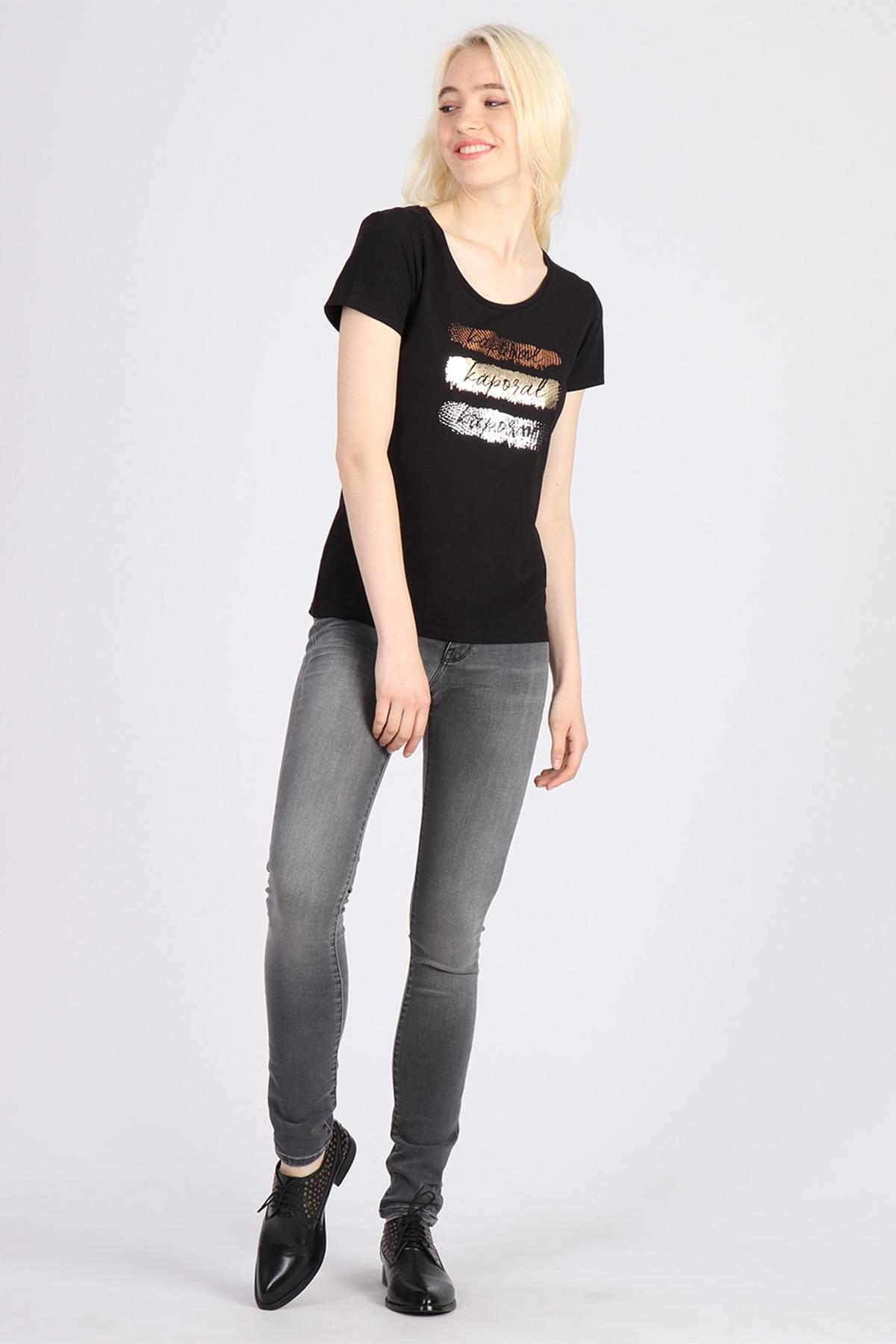 Women's black t-shirt - Image n°2