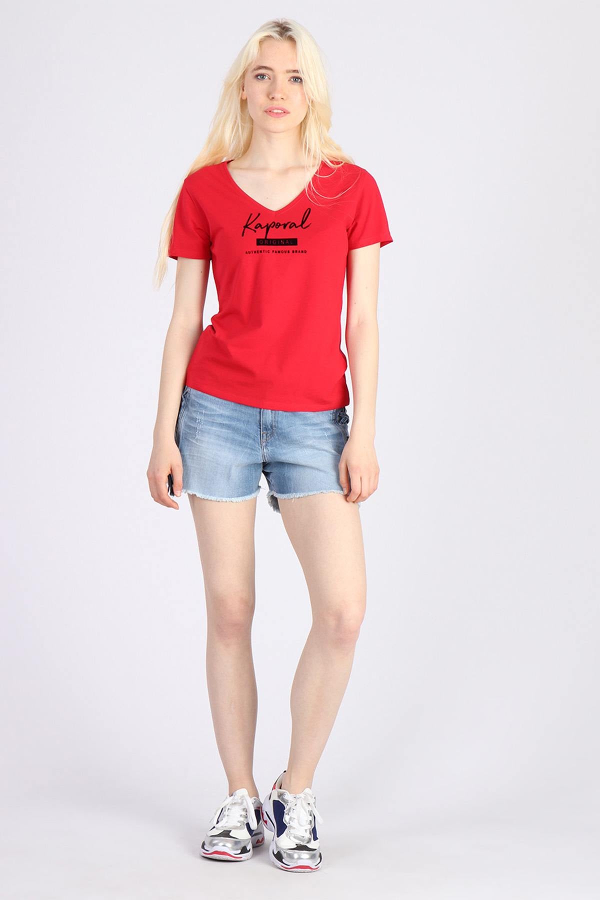 Women's red t-shirt - Image n°2