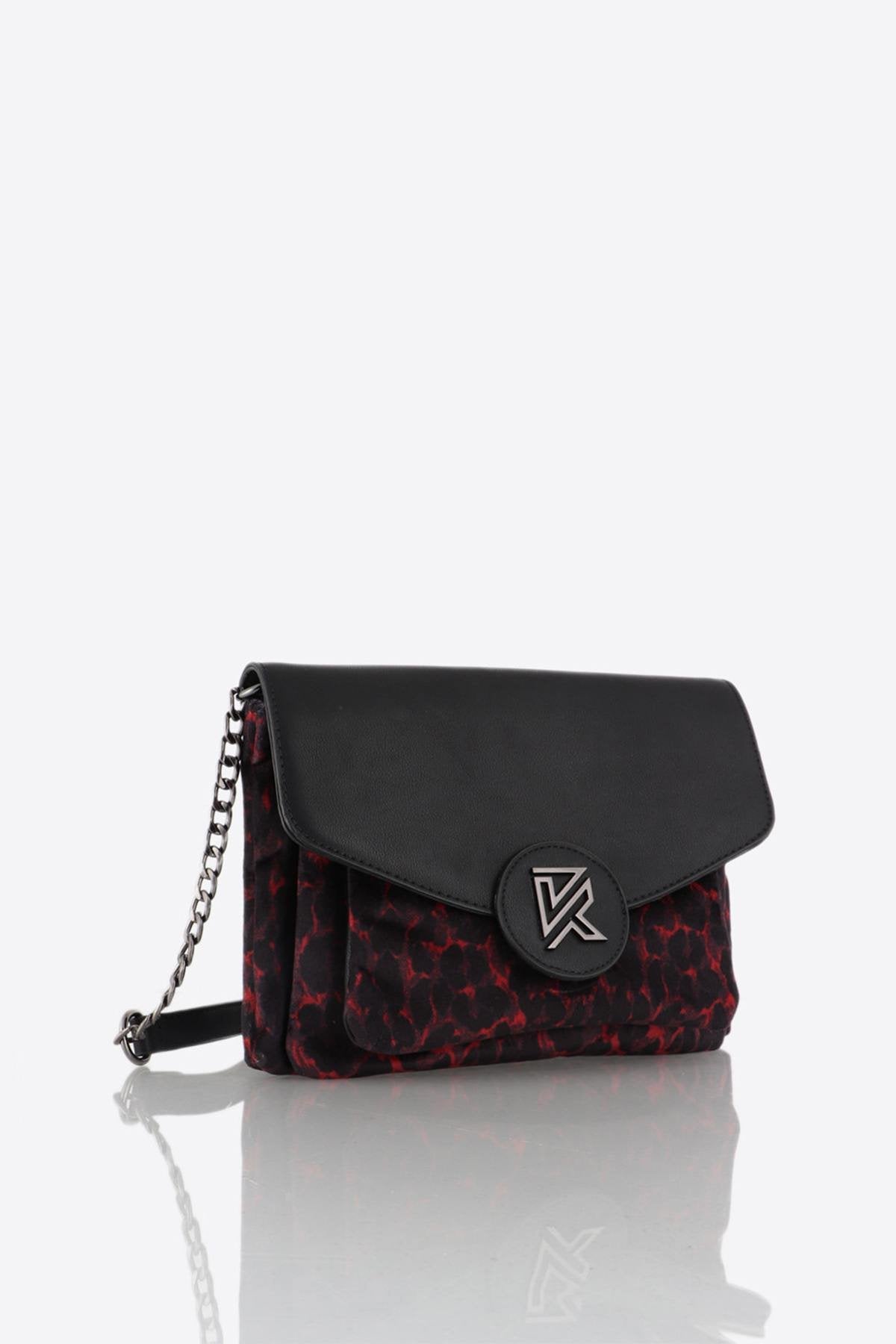 Black and red women's bag - Image n°5