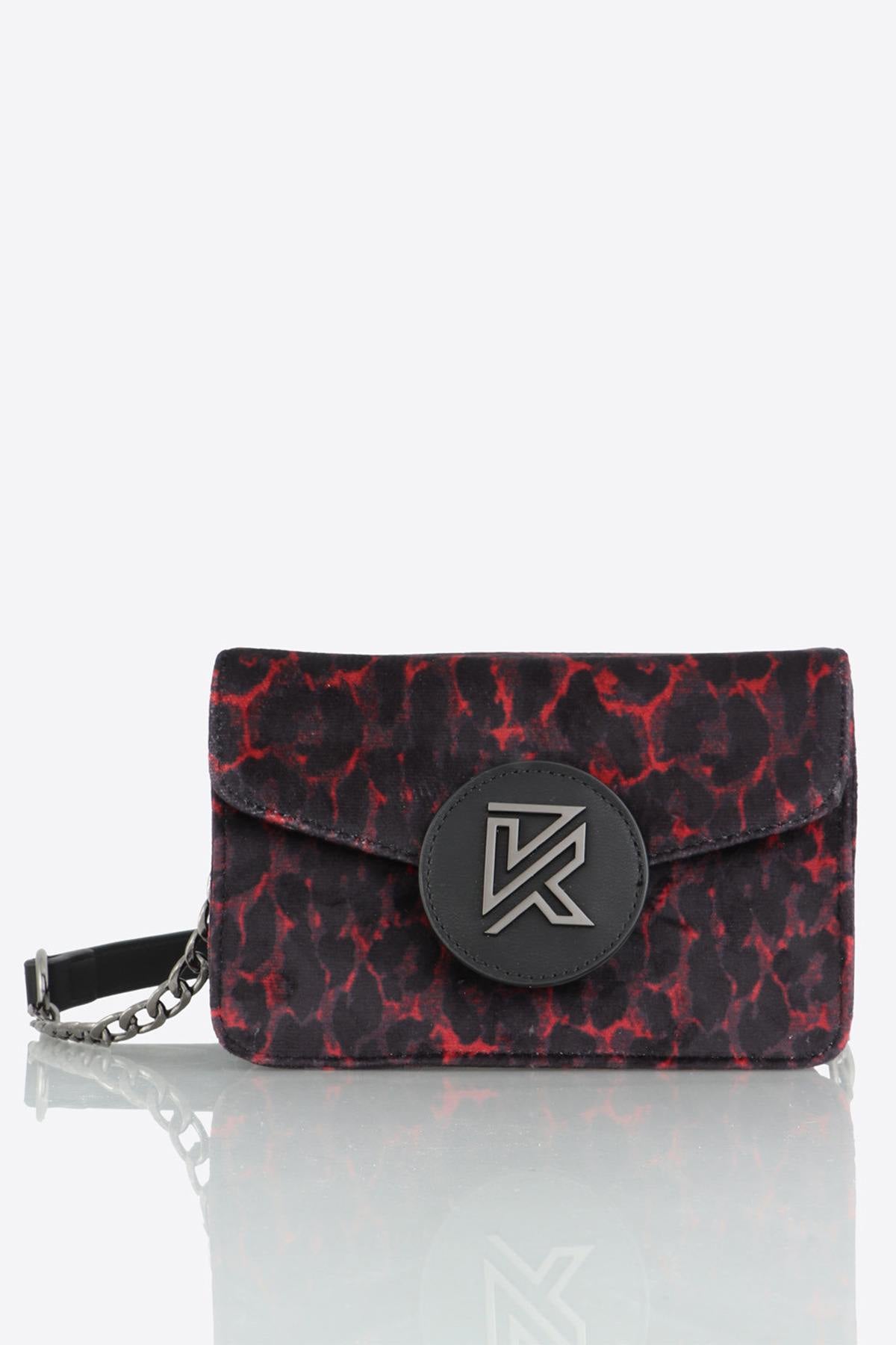 Black and red printed bag - Image n°6