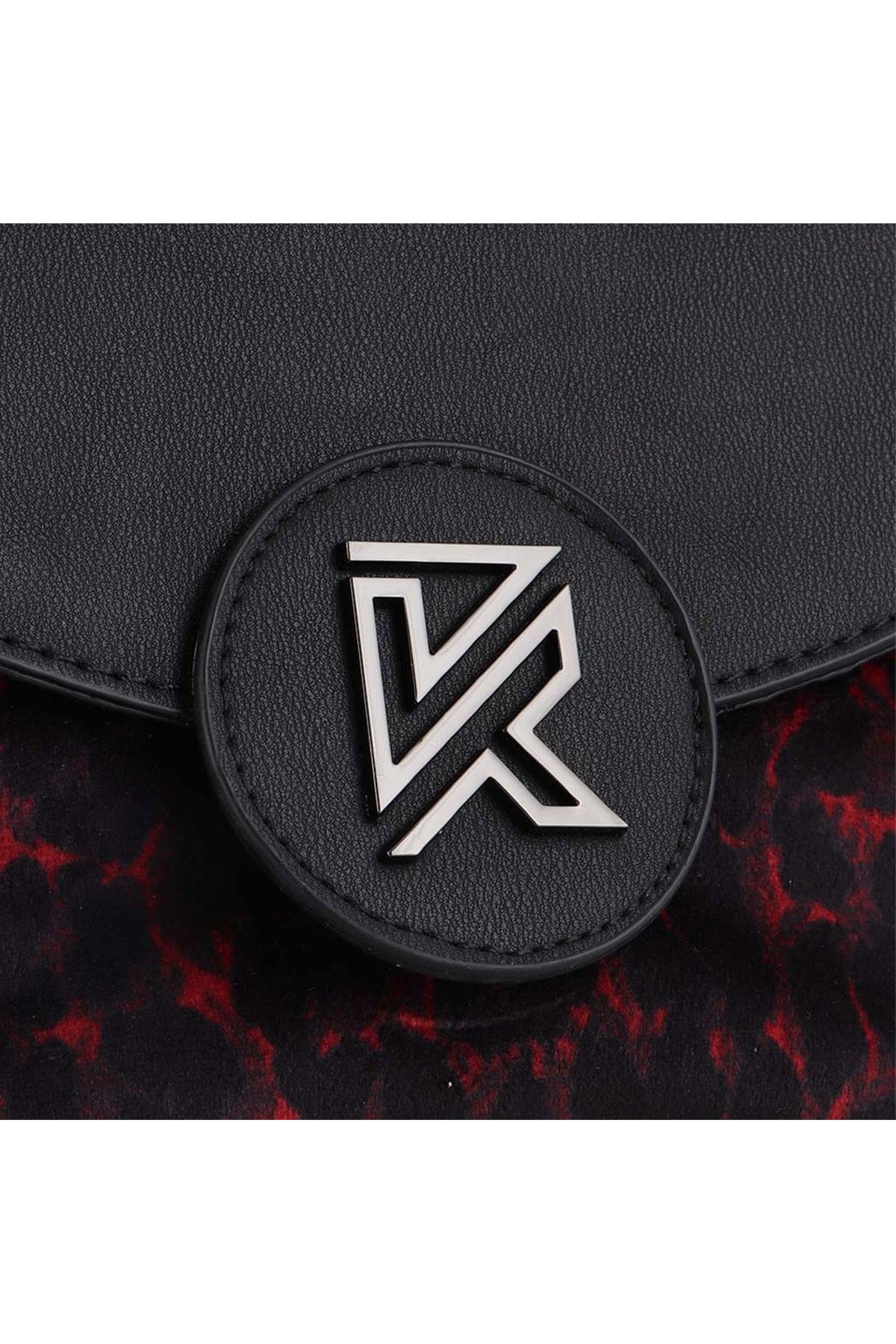 Black and red women's bag - Image n°3