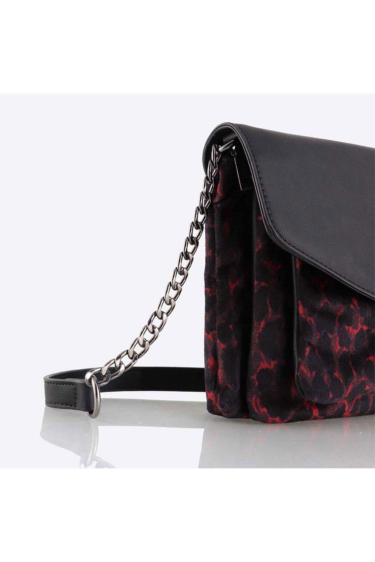 Black and red women's bag - Image n°7