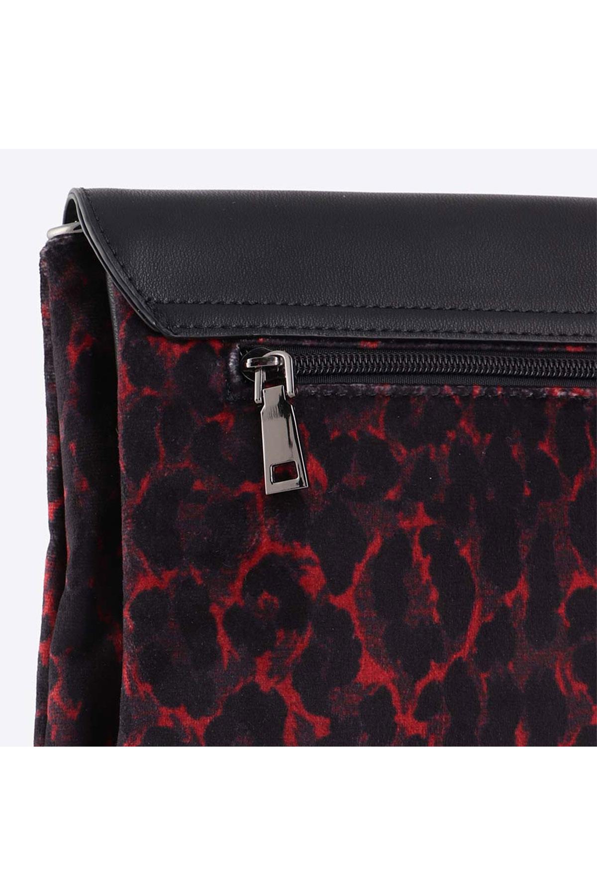 Black and red women's bag - Image n°8