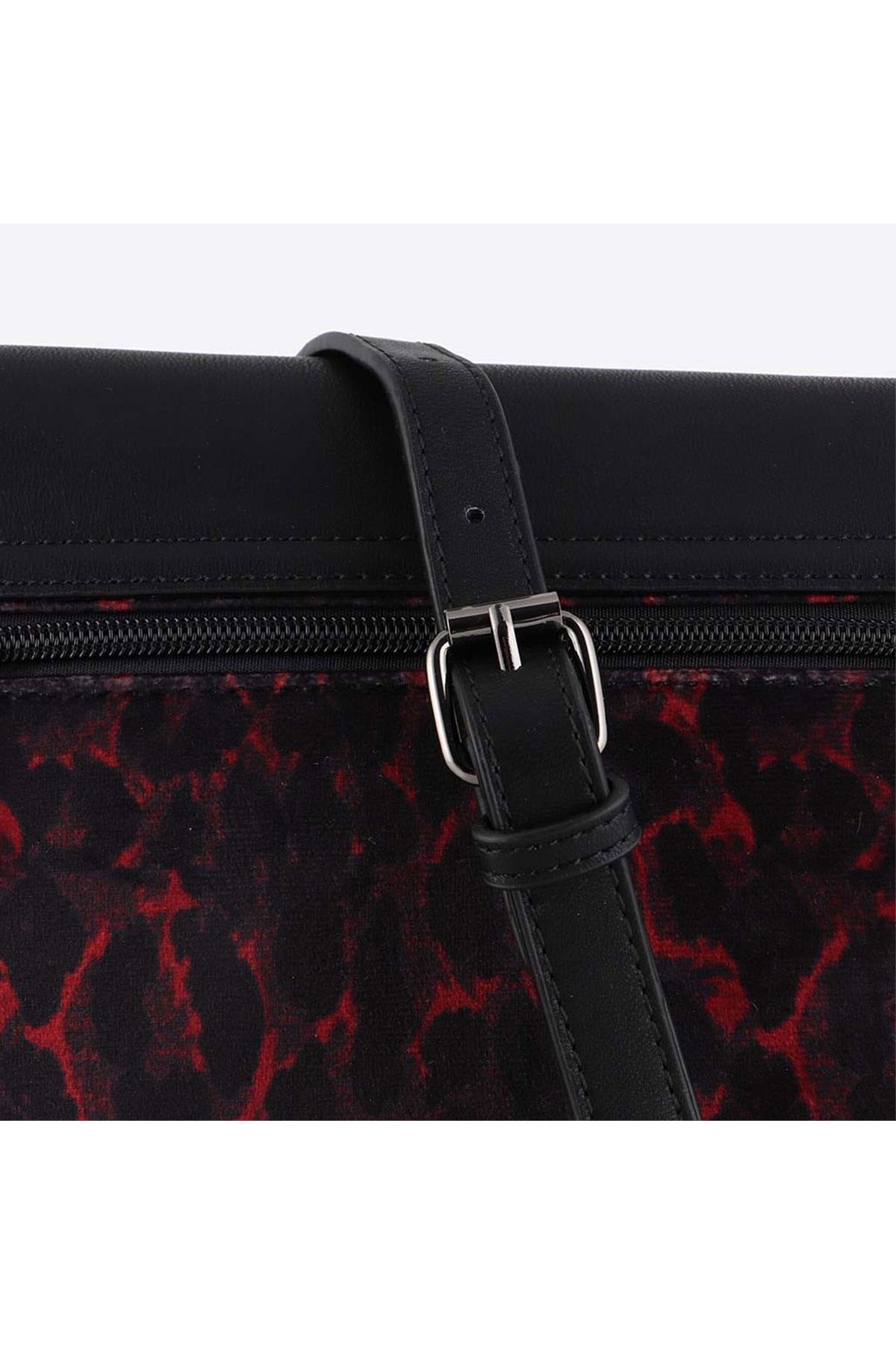 Black and red women's bag - Image n°4