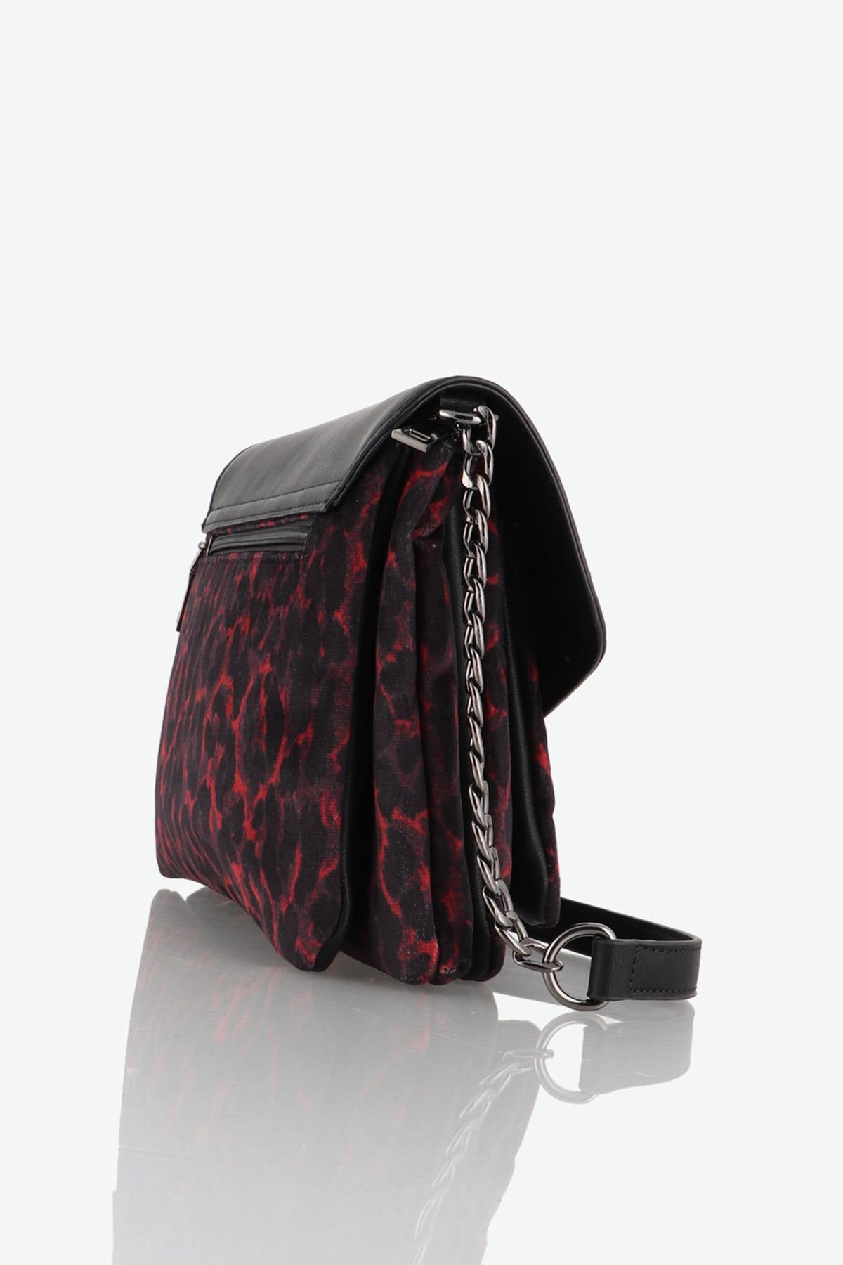 Black and red women's bag - Image n°2