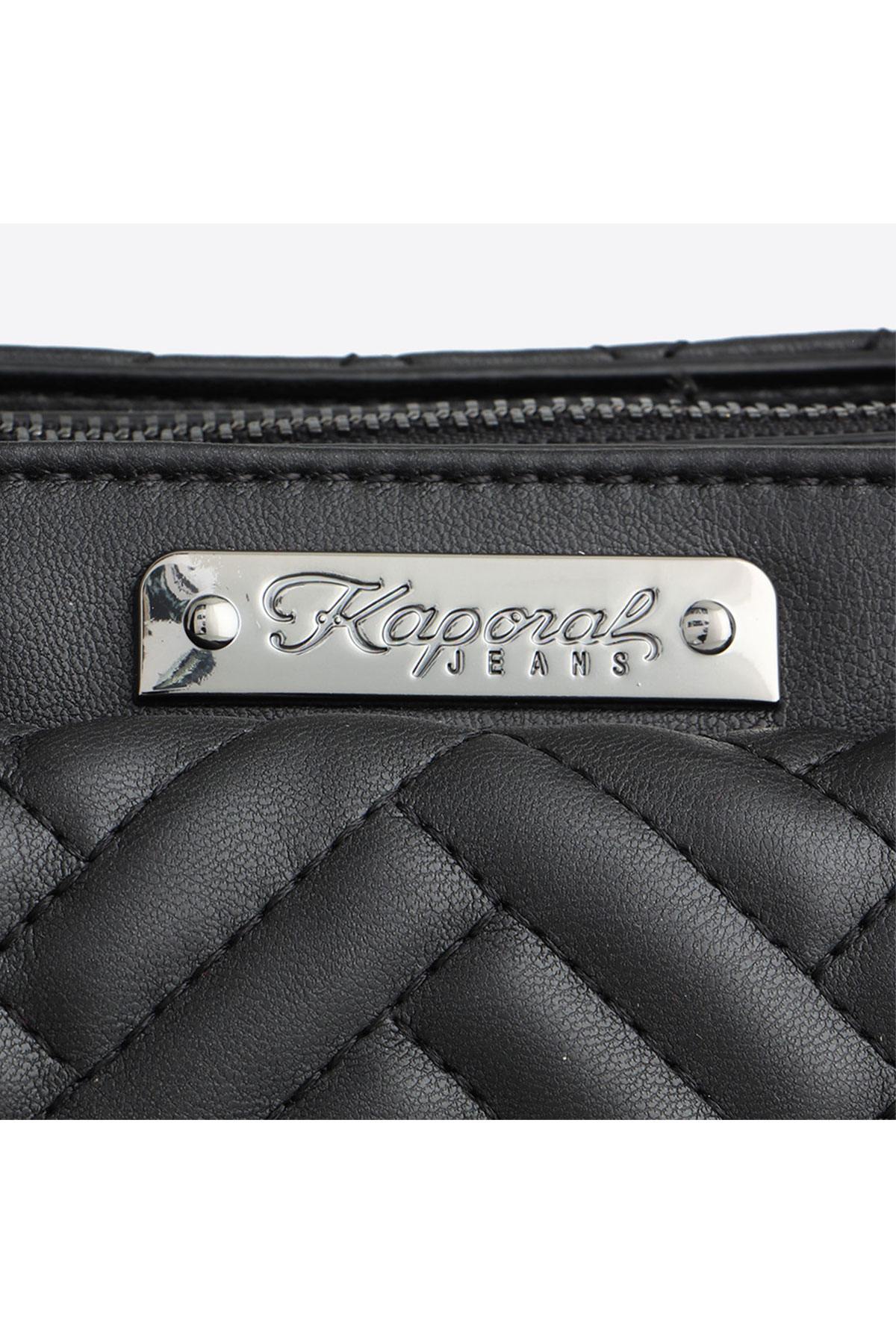 Black quilted effect bag - Image n°4