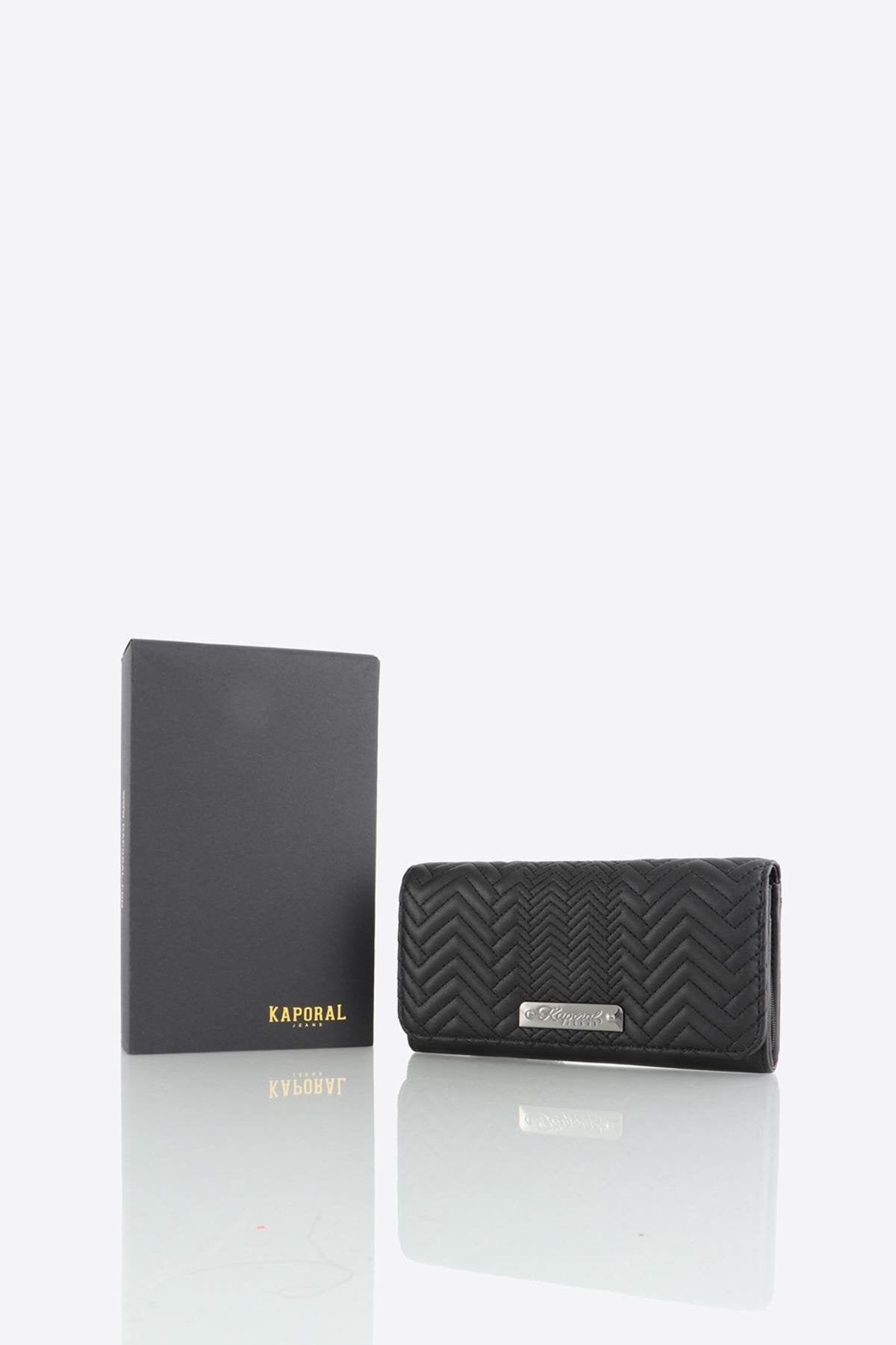 Women's black wallet - Image n°1