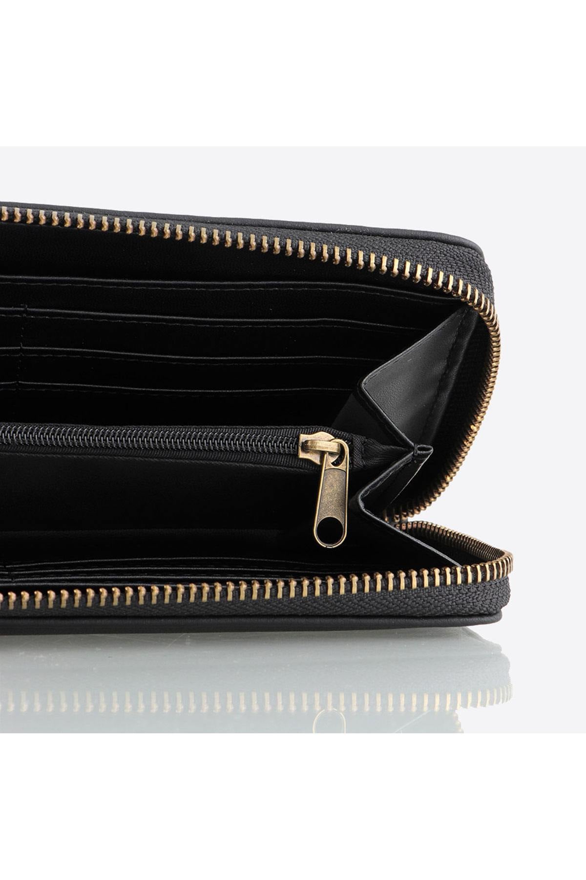  Women's black wallet - Image n°2