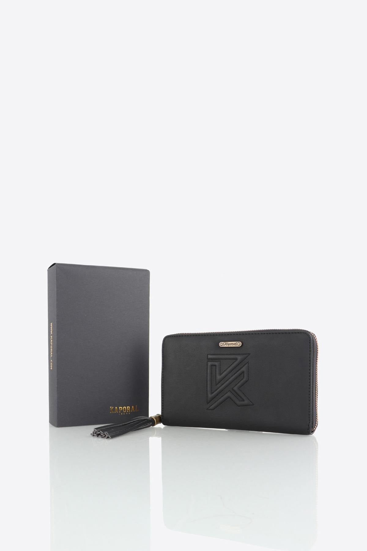  Women's black wallet - Image n°1