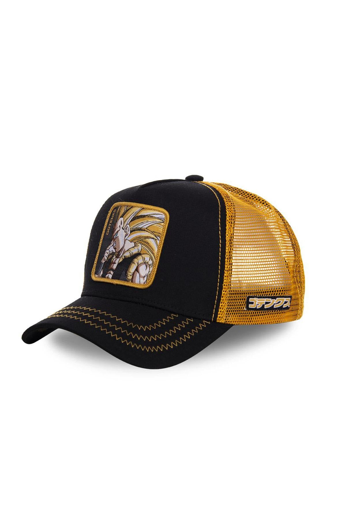 dragon ball z cap gotenks black/gold - Image n°1