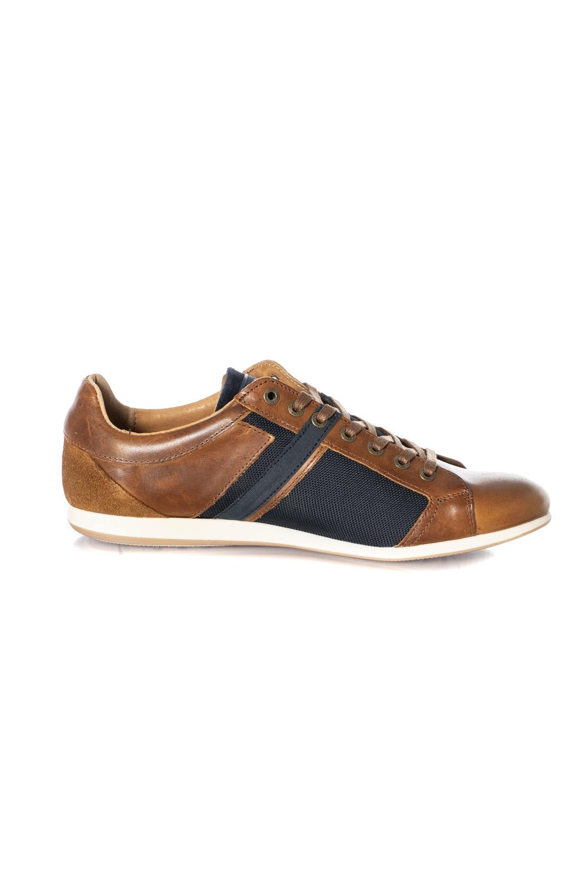 Navy cognac sneakers - Image n°2