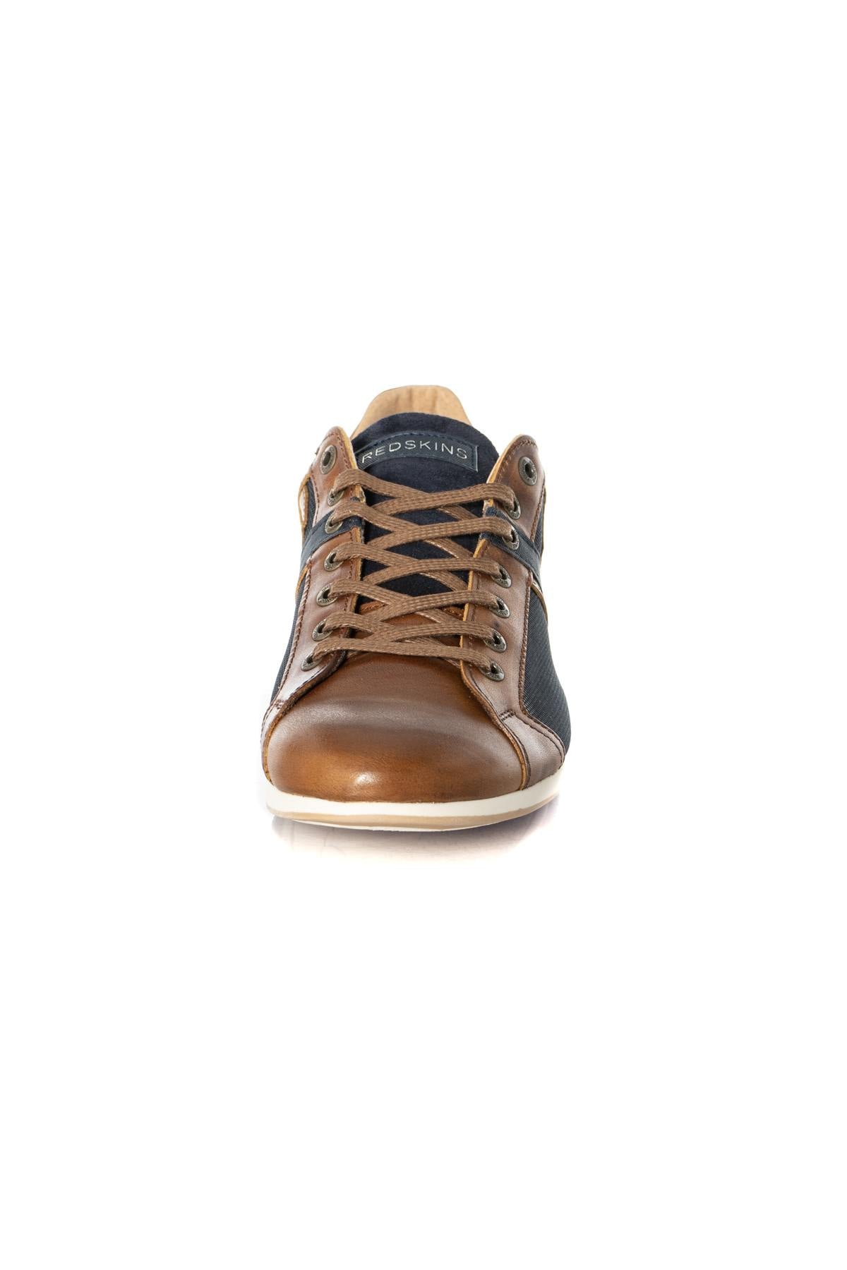 Navy cognac sneakers - Image n°6