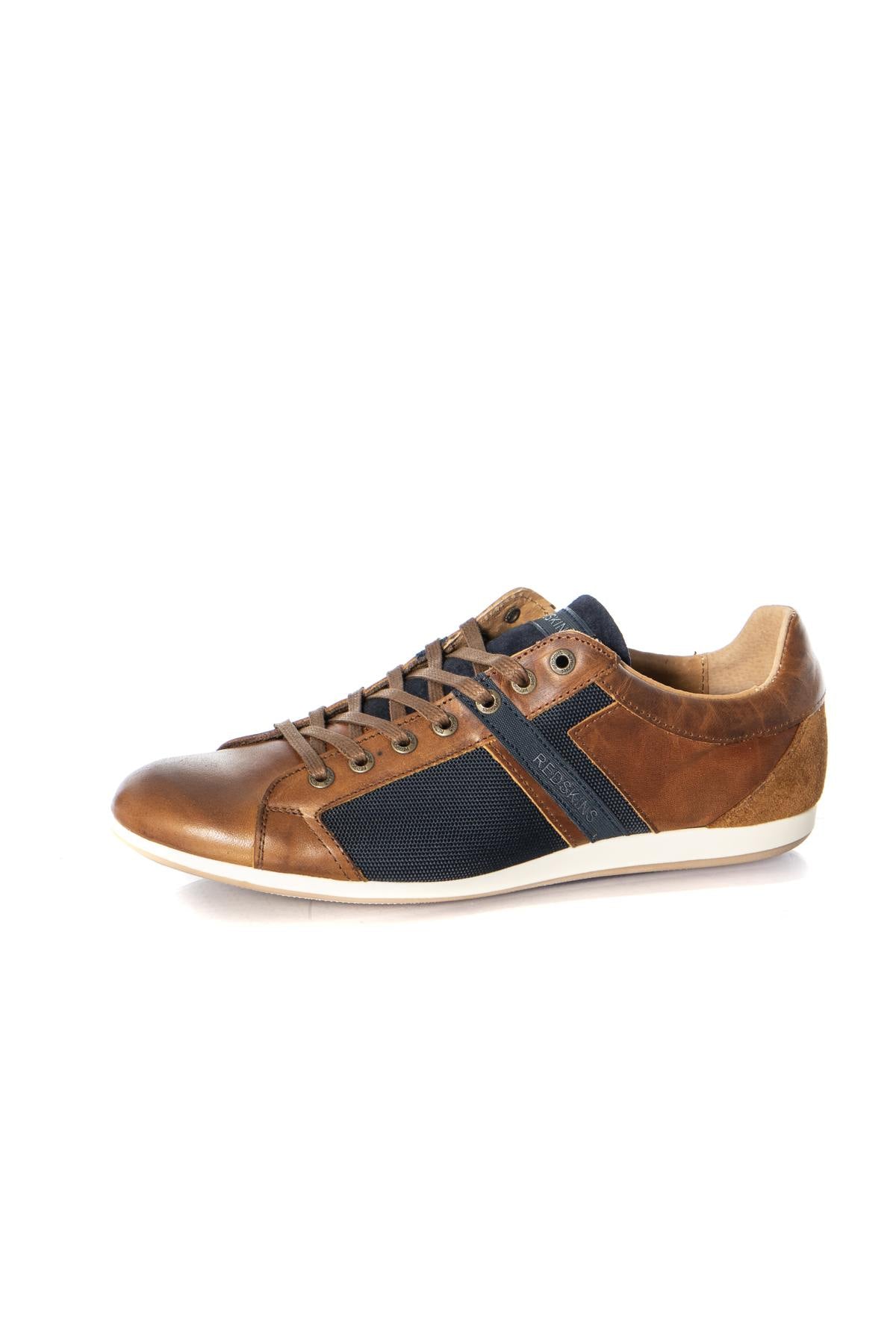 Navy cognac sneakers - Image n°8