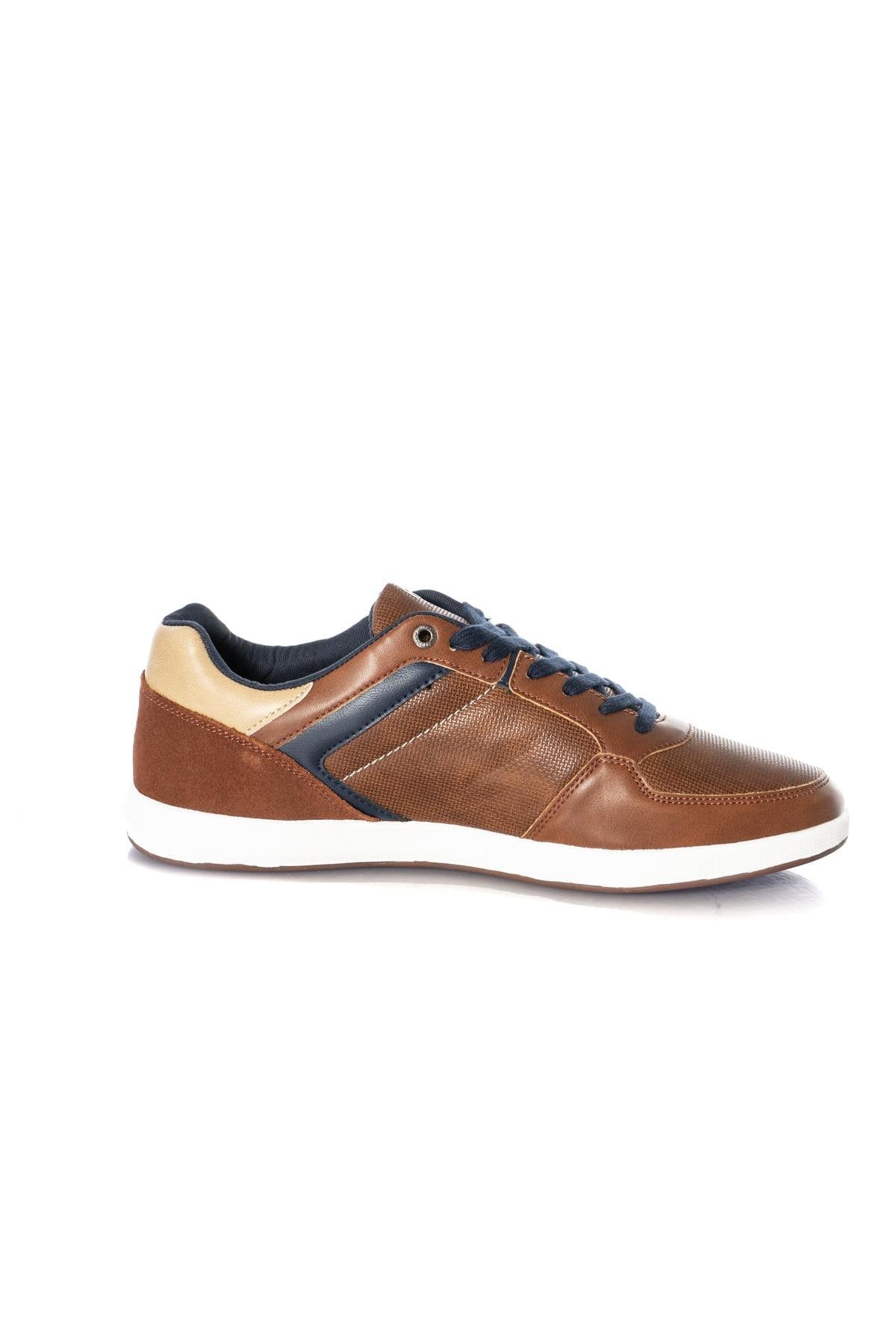 Men's cognac beige sneakers - Image n°3