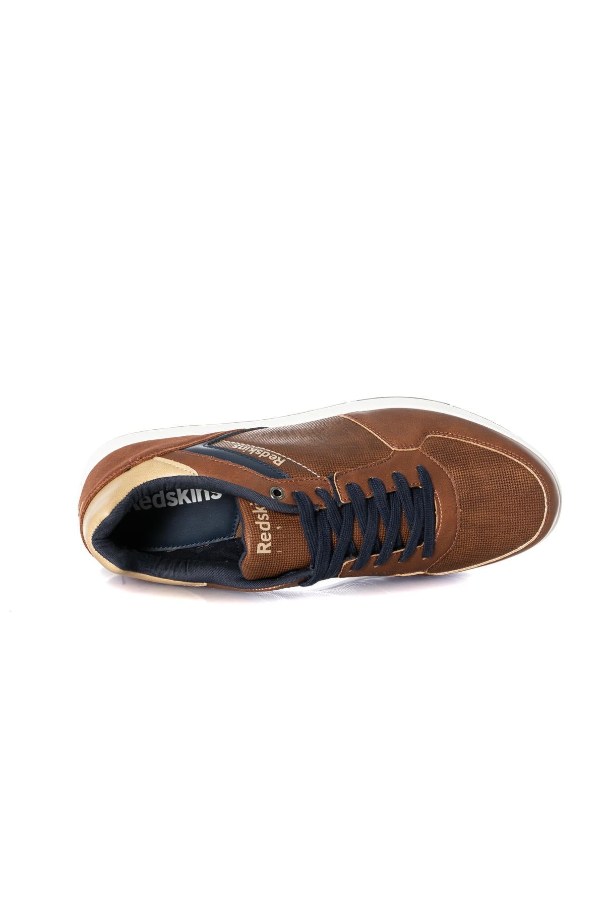 Men's cognac beige sneakers - Image n°4