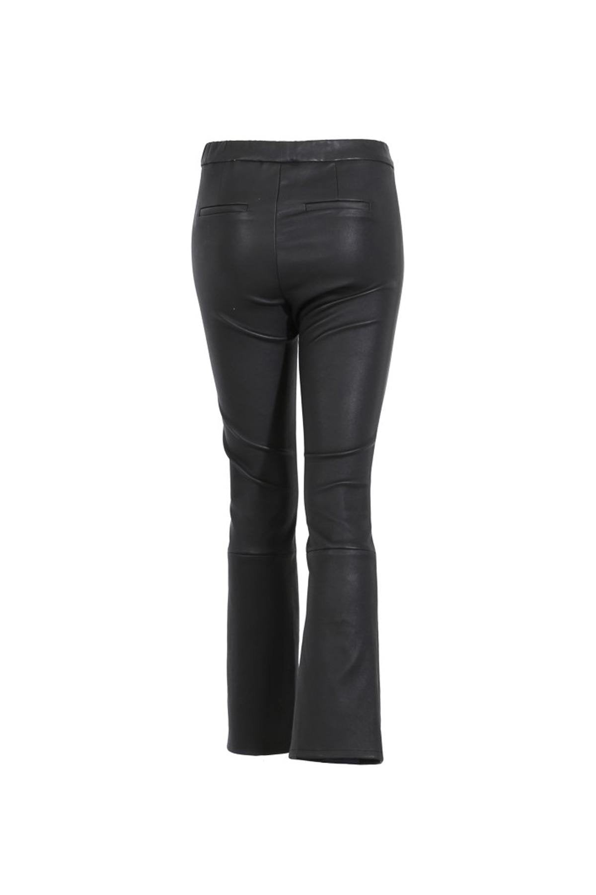 Genuine leather stretch pants - Image n°8