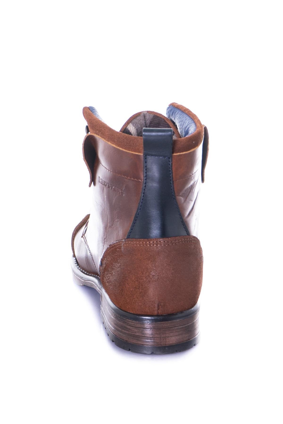 Brandy cowhide leather boots - Image n°6