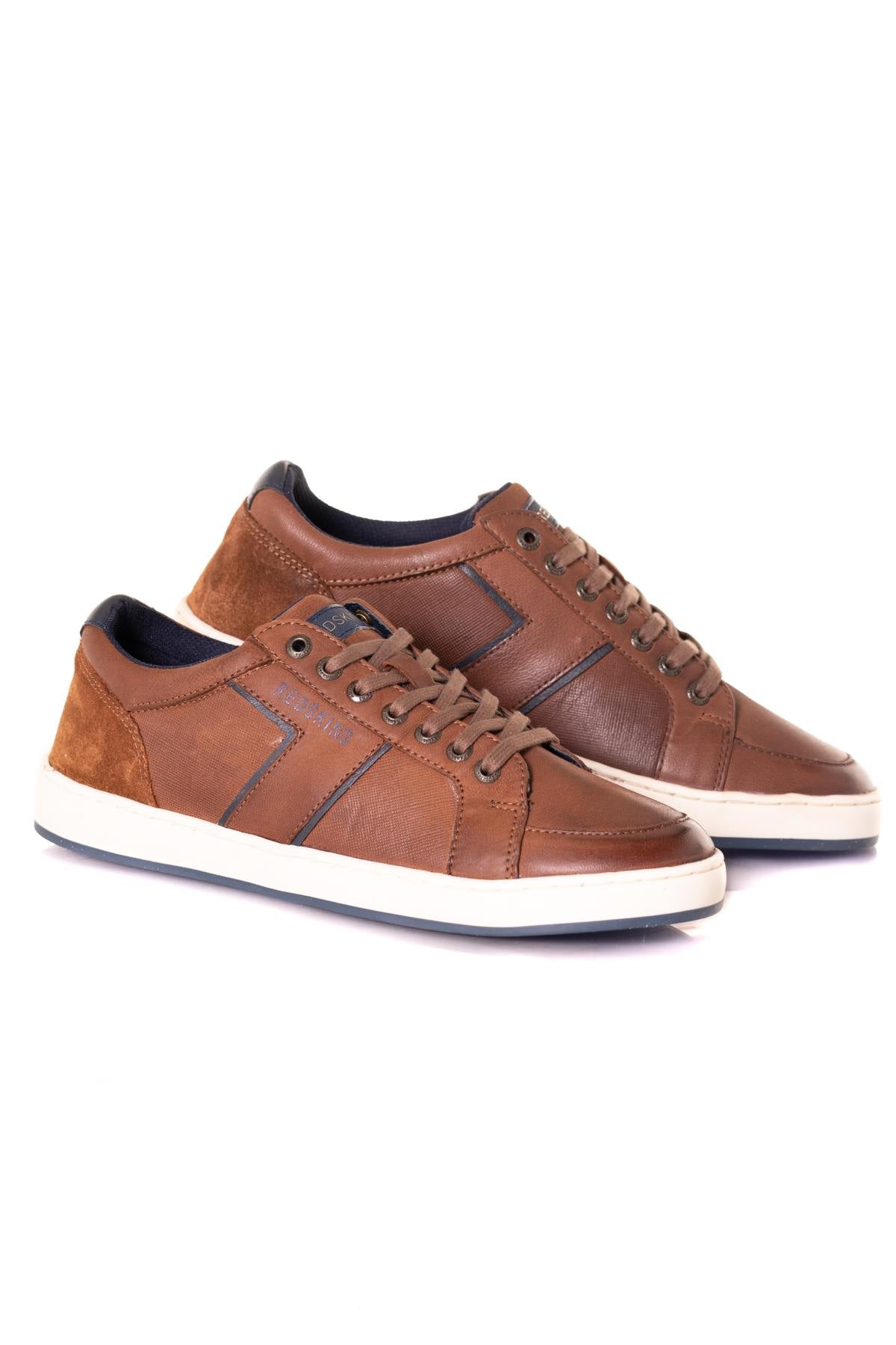 Brown leather sneakers - Image n°1