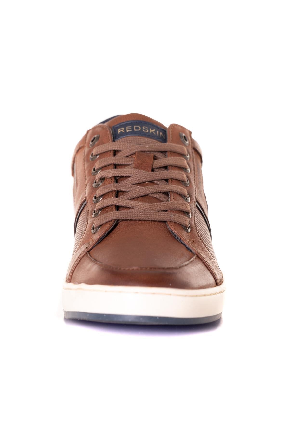 Brown leather sneakers - Image n°5