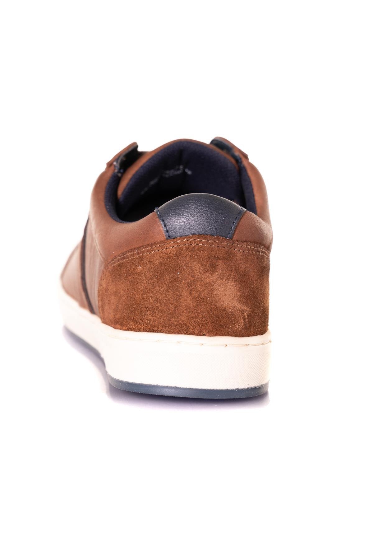 Brown leather sneakers - Image n°6