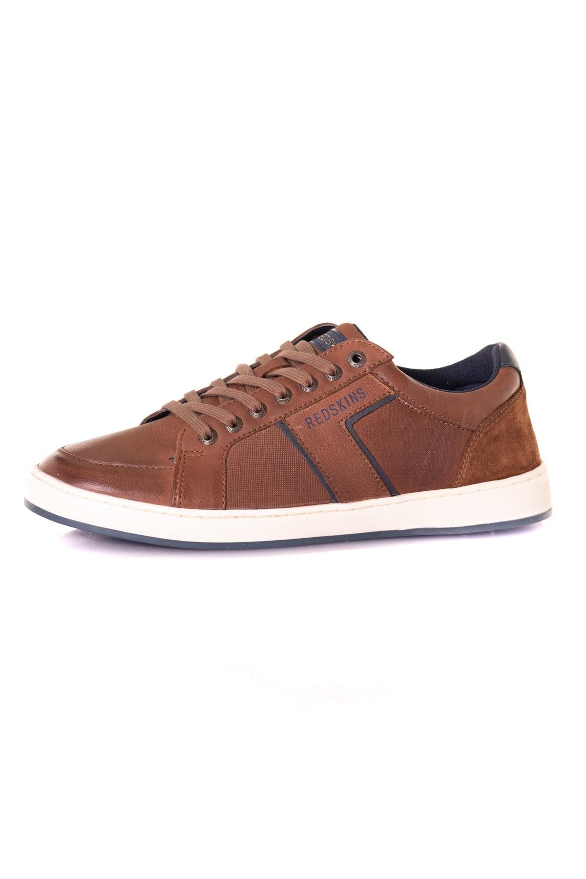 Brown leather sneakers - Image n°7