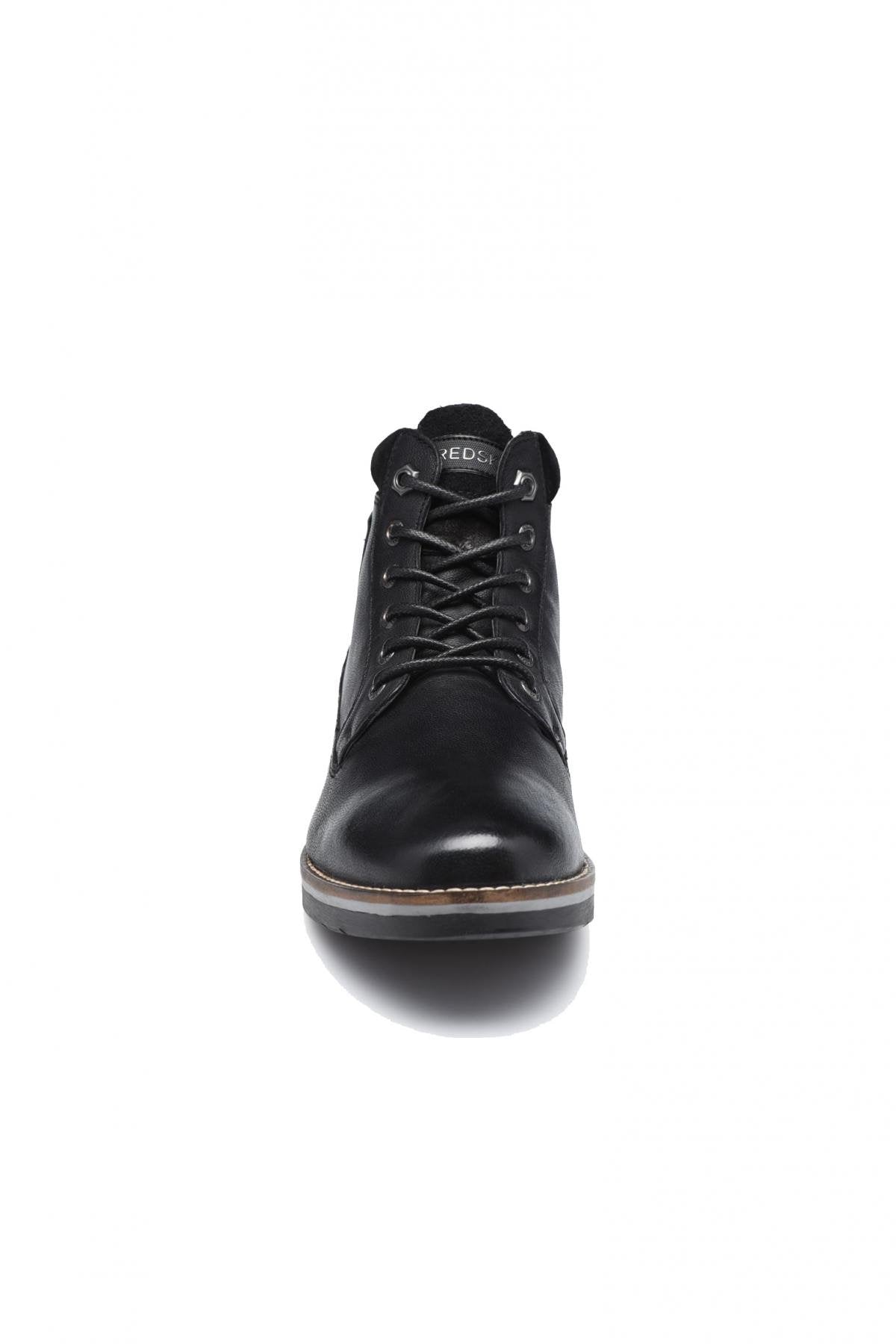 Men's black bi-material boots - Image n°2