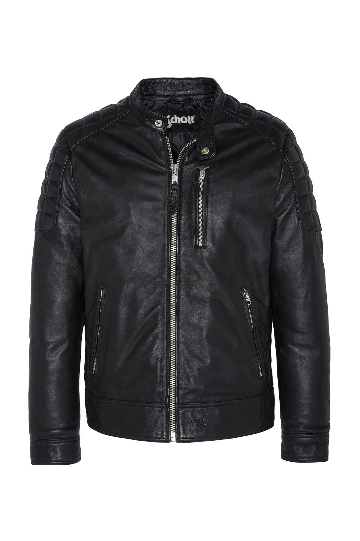 Men's biker-style leather jacket - Image n°20