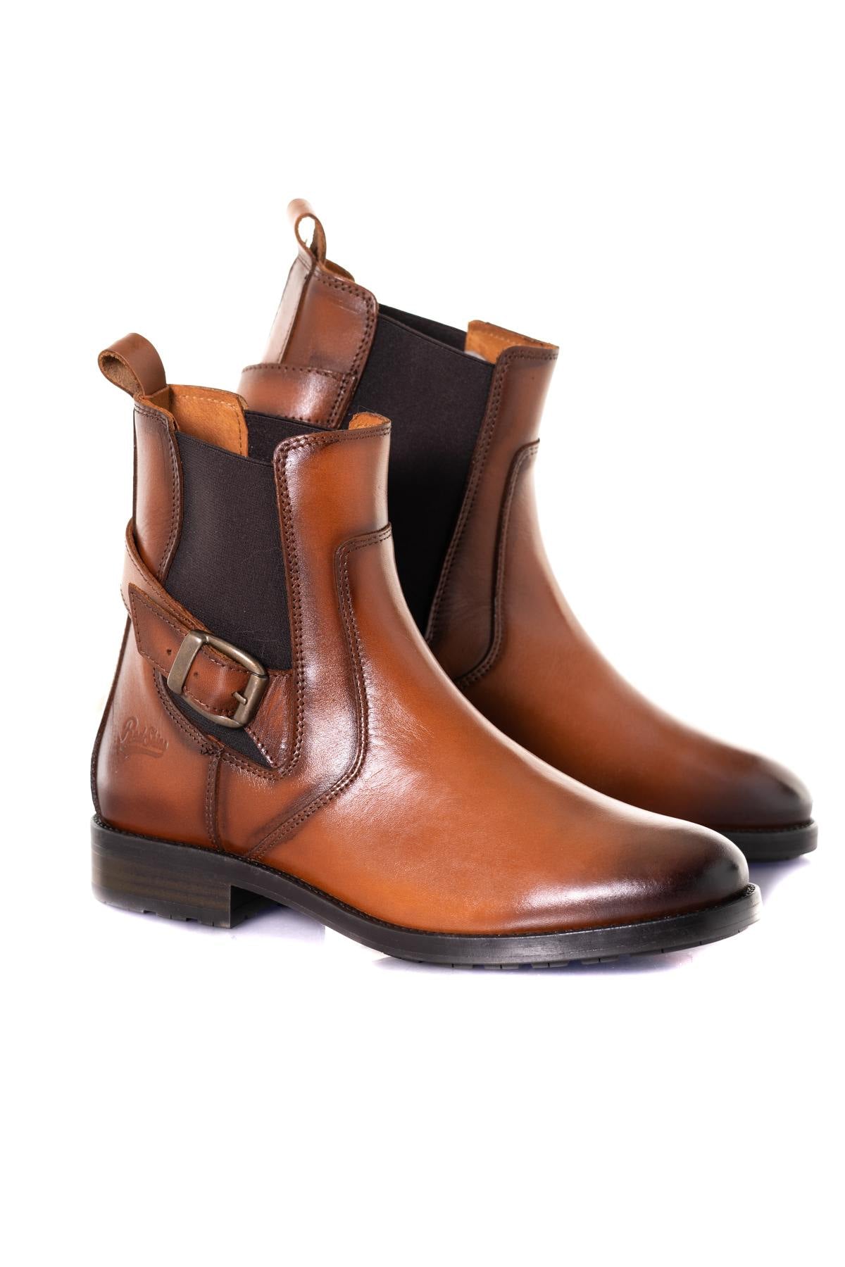 Women's brown ankle boots - Image n°1