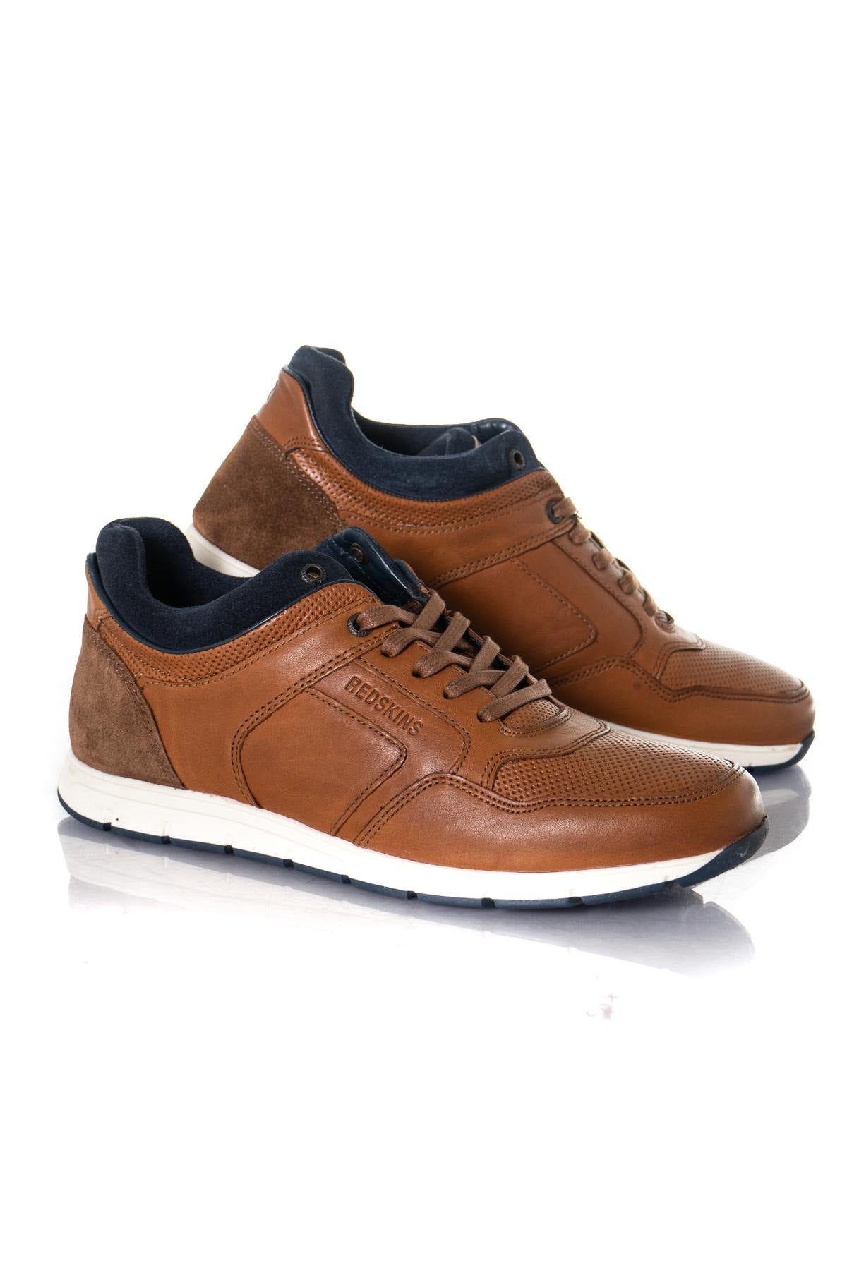 Light brown leather sneakers - Image n°1