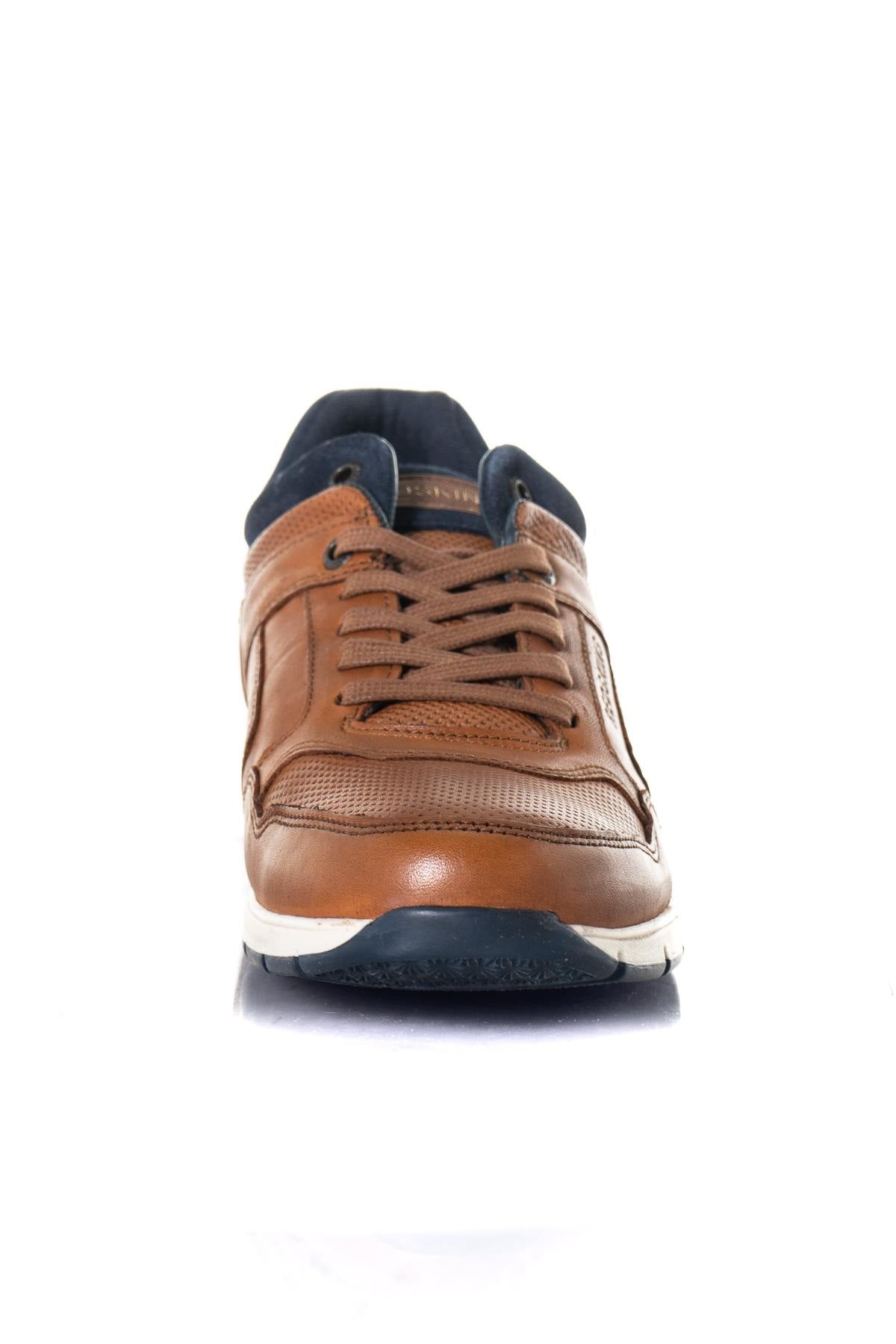 Light brown leather sneakers - Image n°5