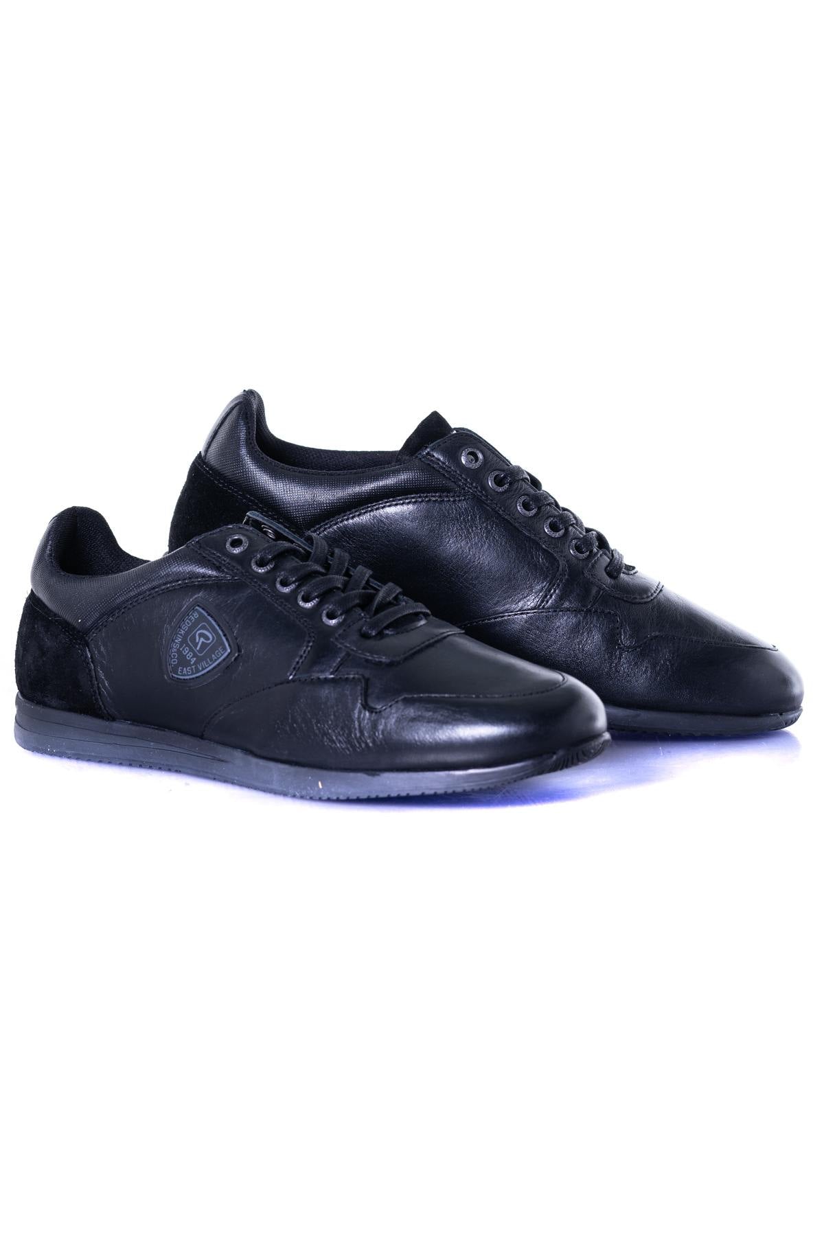 Men's black sneakers - Image n°1