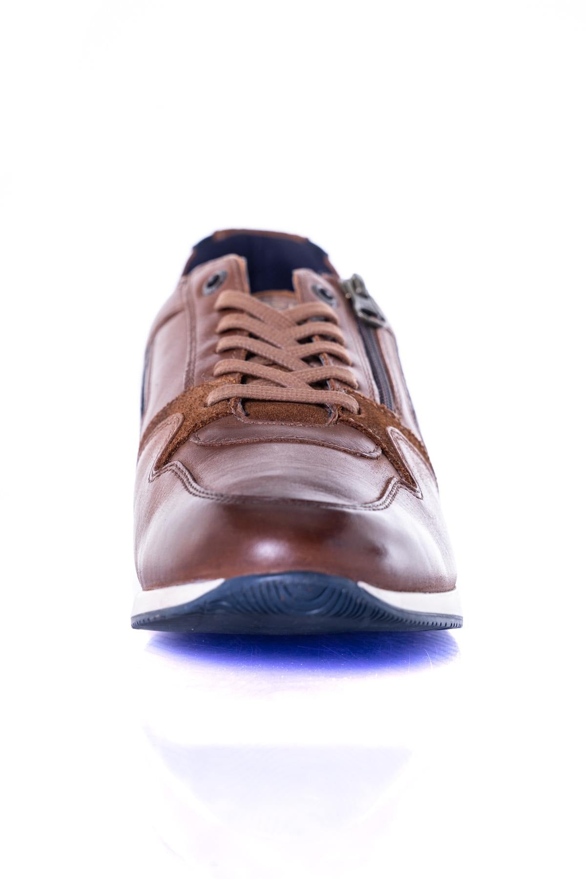 Men's cognac sneakers - Image n°5