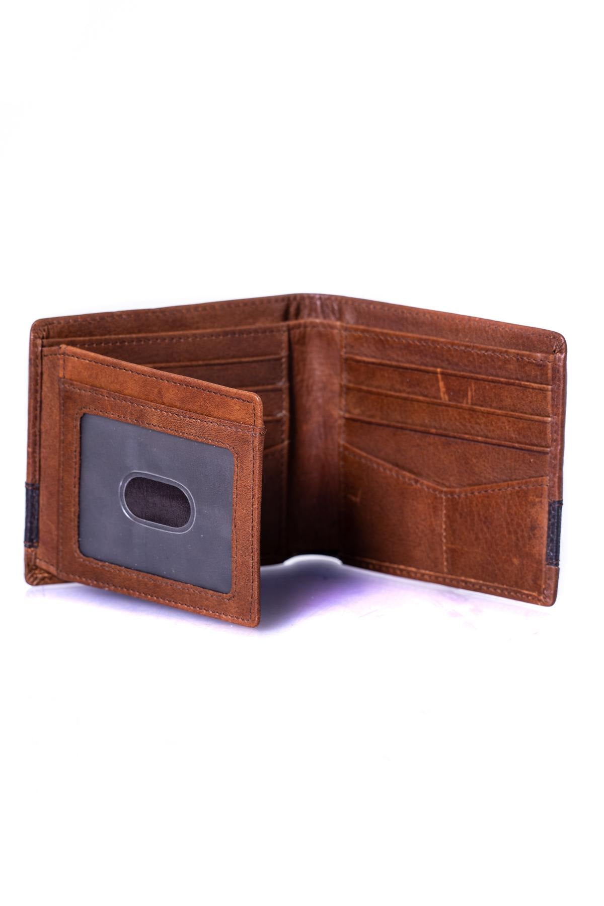  Brown cowhide leather card holder - Image n°2