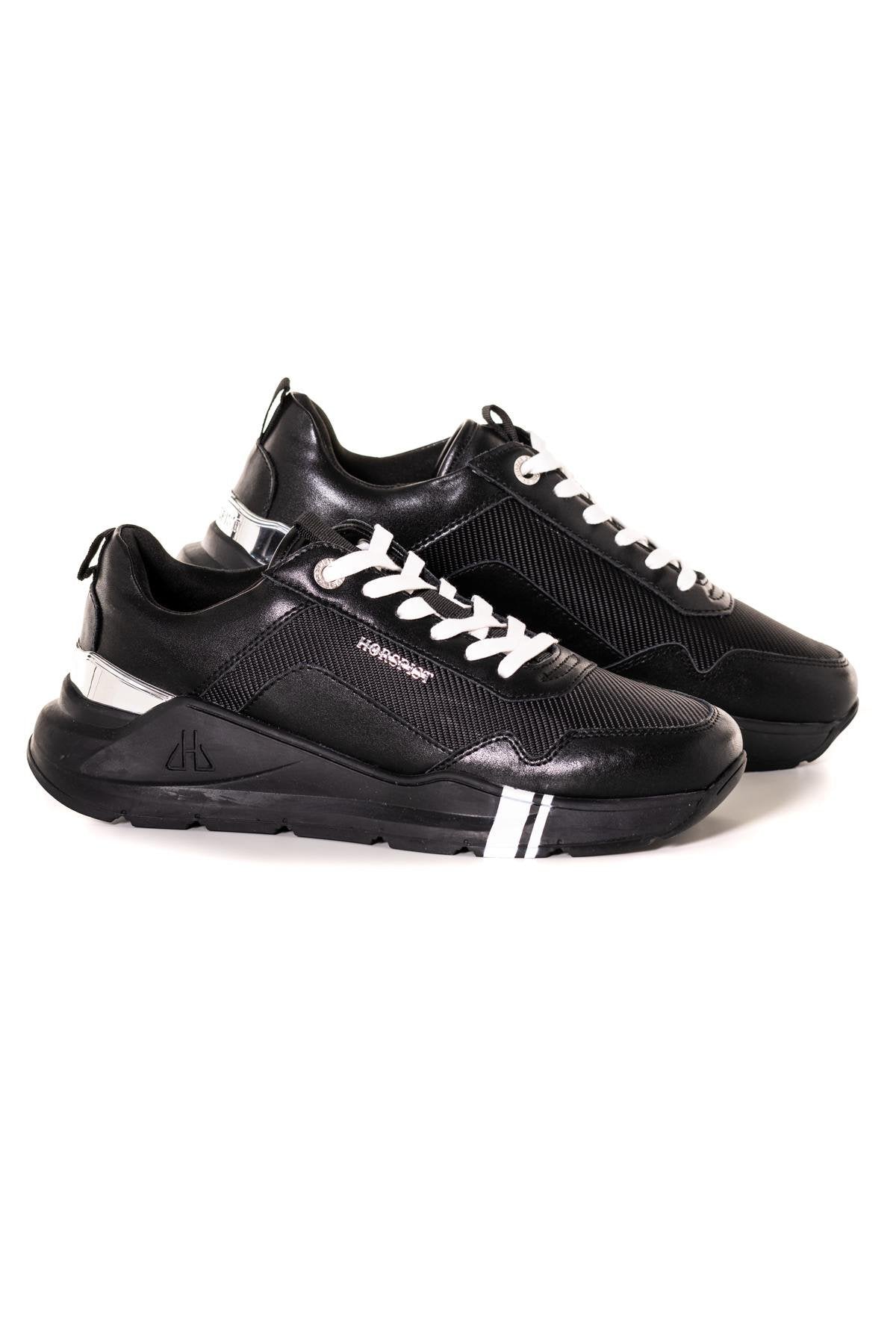 Men's black sneakers - Image n°1