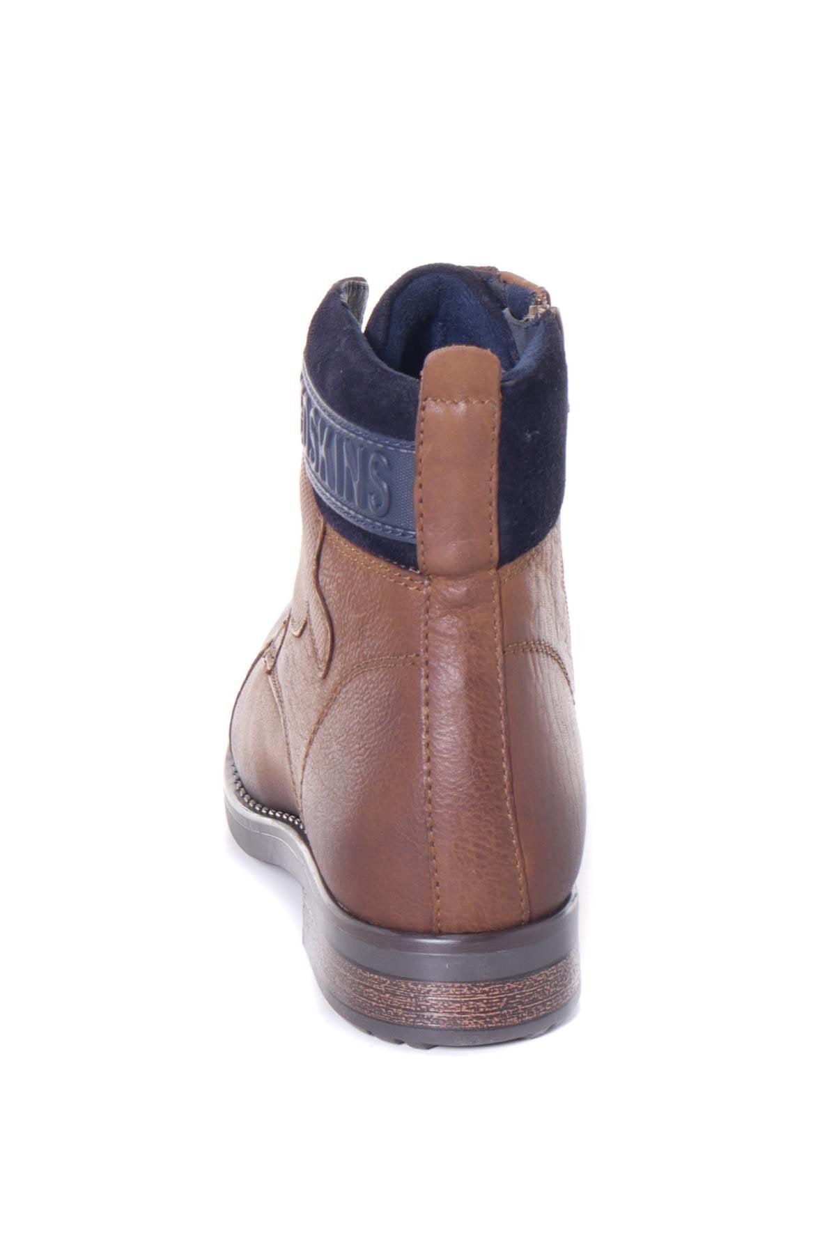 Cognac cowhide leather boots - Image n°6