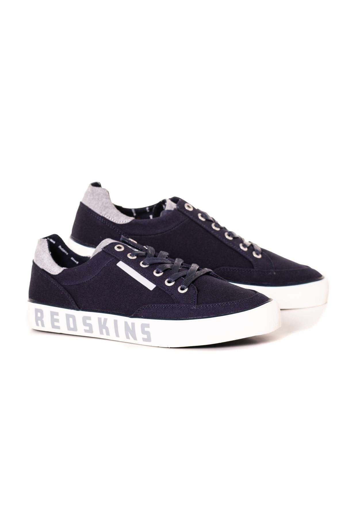 Men's gray navy sneakers - Image n°1