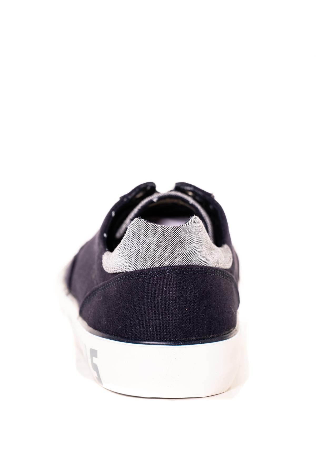 Men's gray navy sneakers - Image n°6