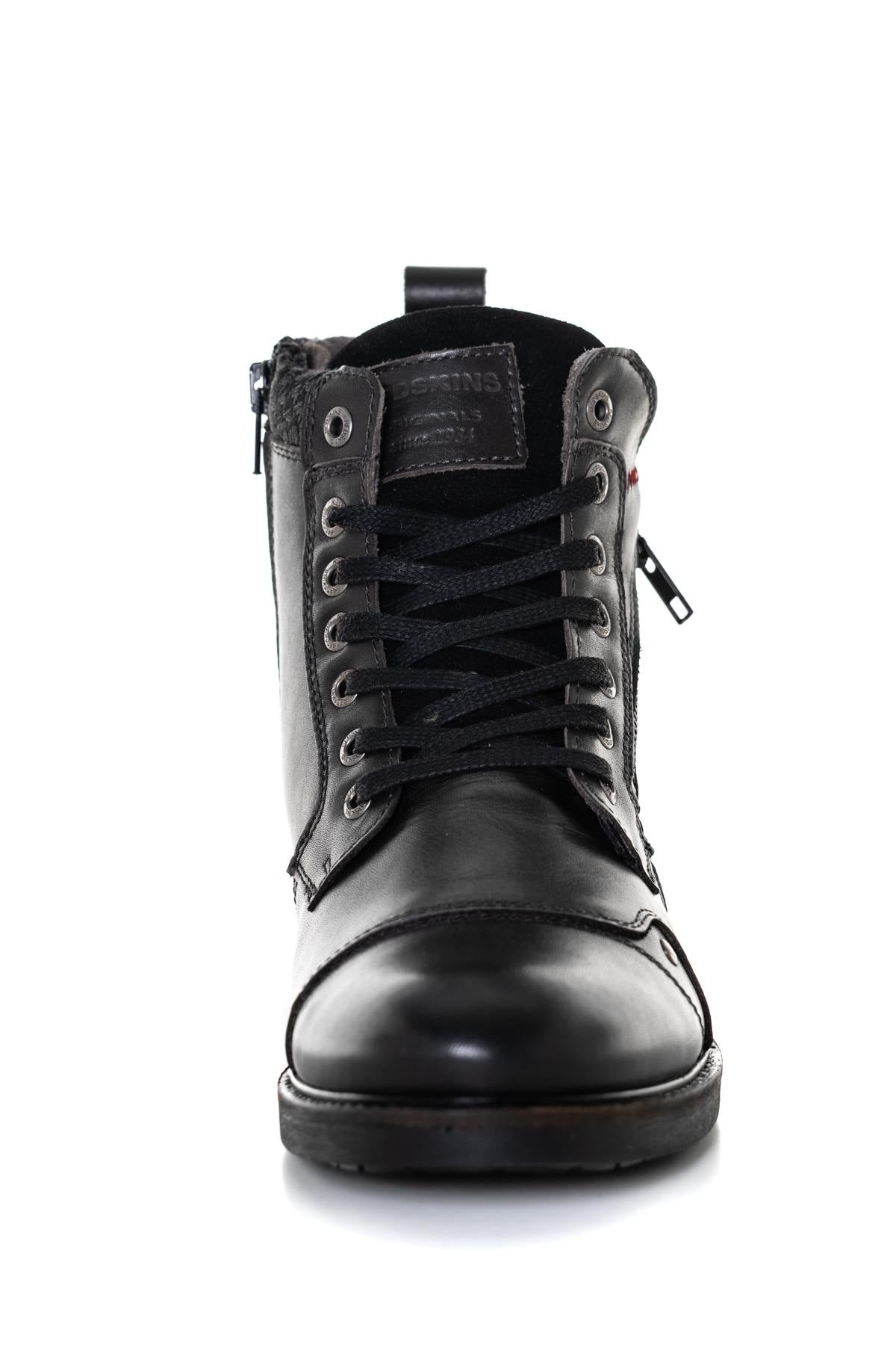 Men's black leather boots - Image n°5