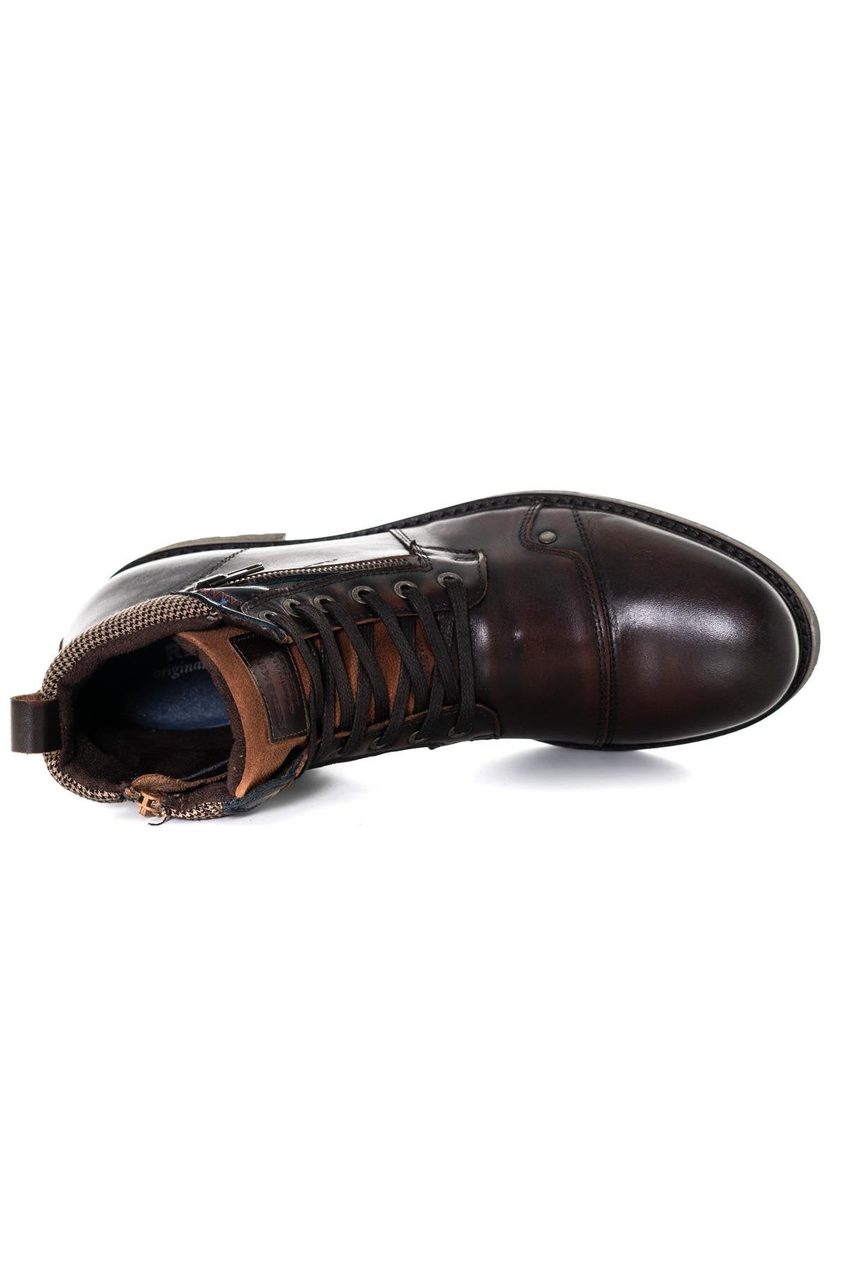 Men's vintage leather ankle boots - Image n°3