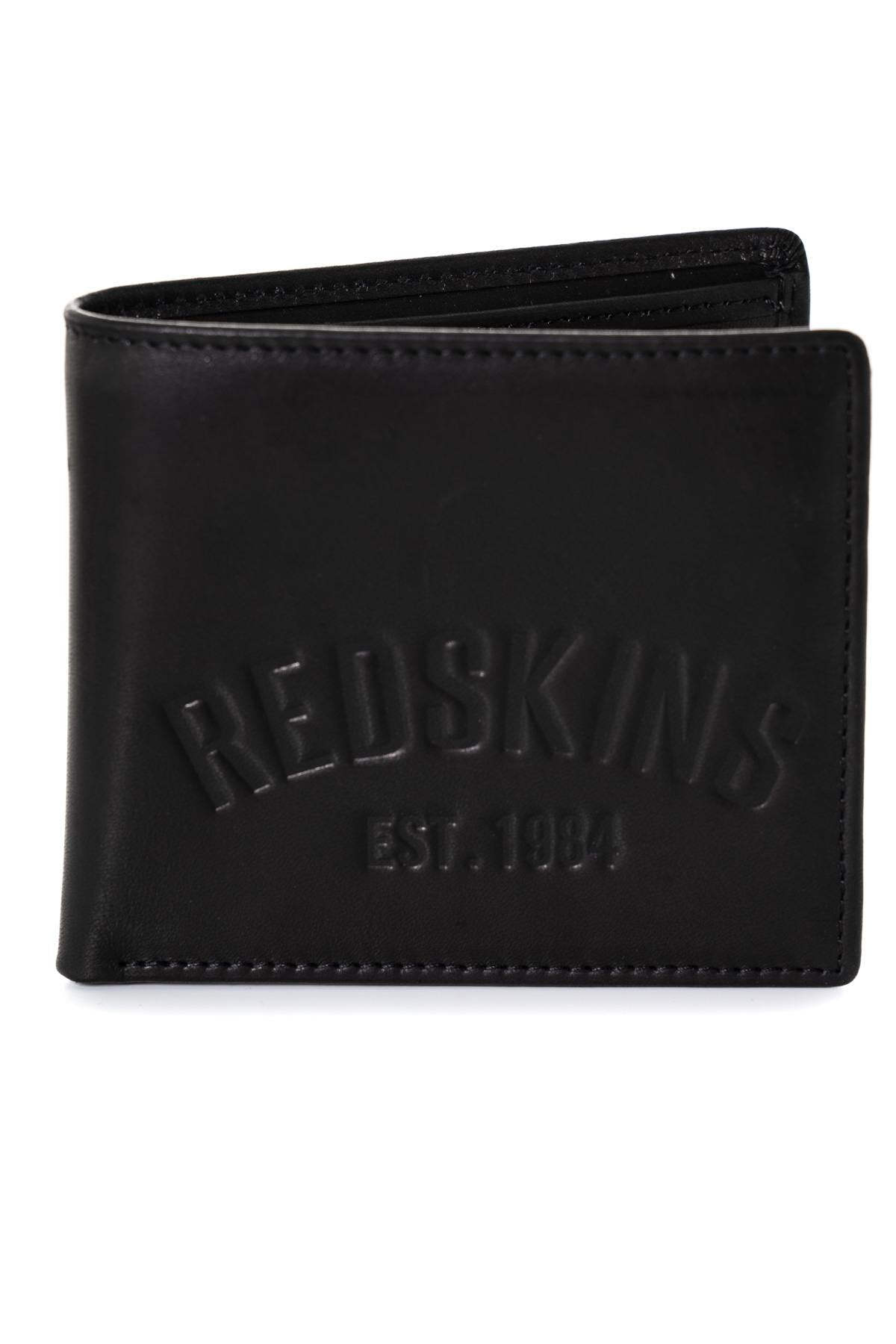 Black genuine leather wallet - Image n°1