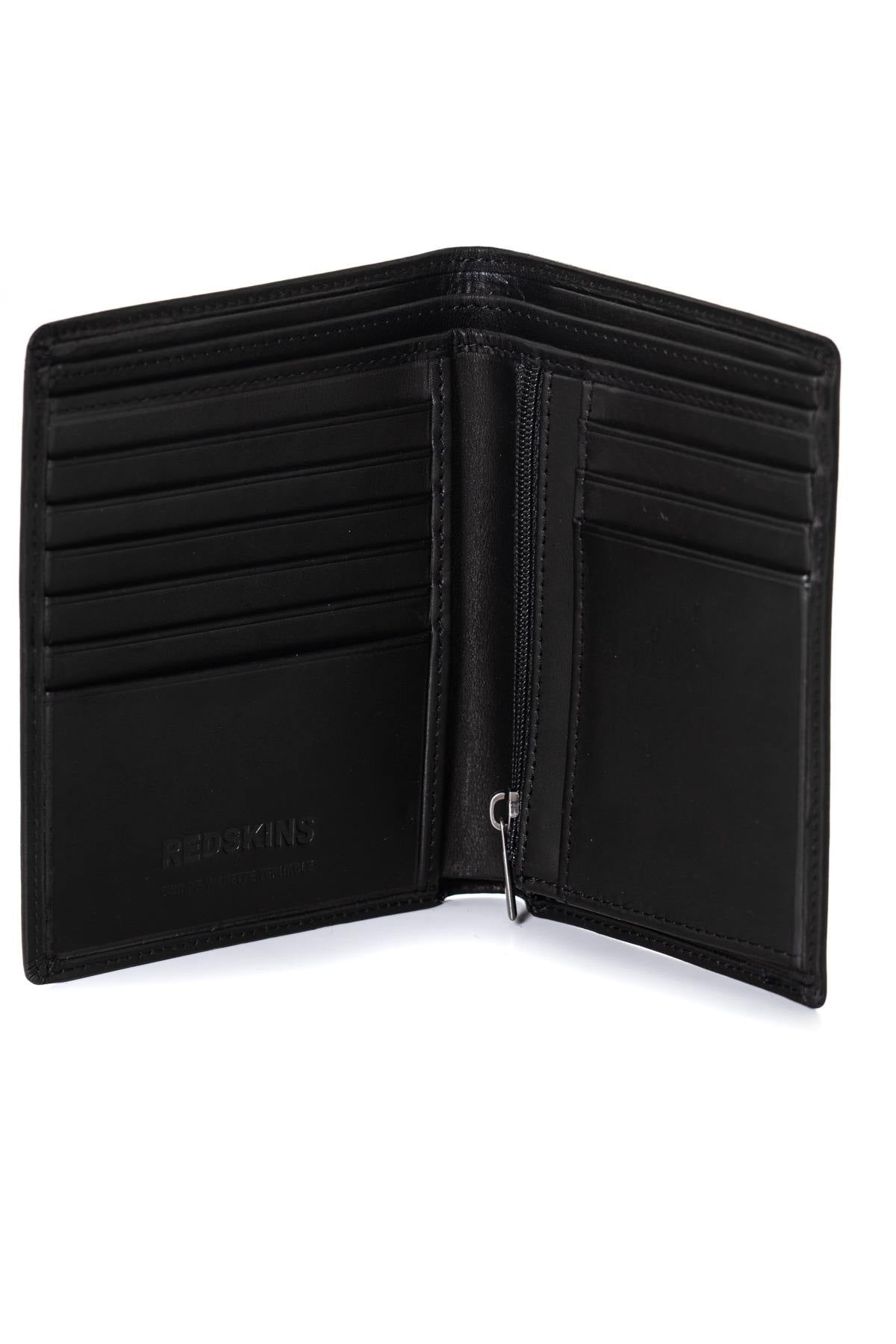 Long black leather wallet - Image n°2