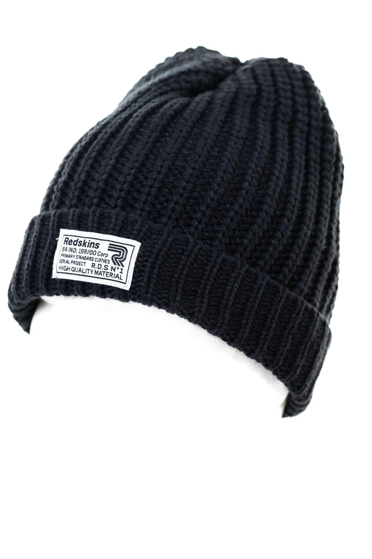 Warm navy blue hat - Image n°1