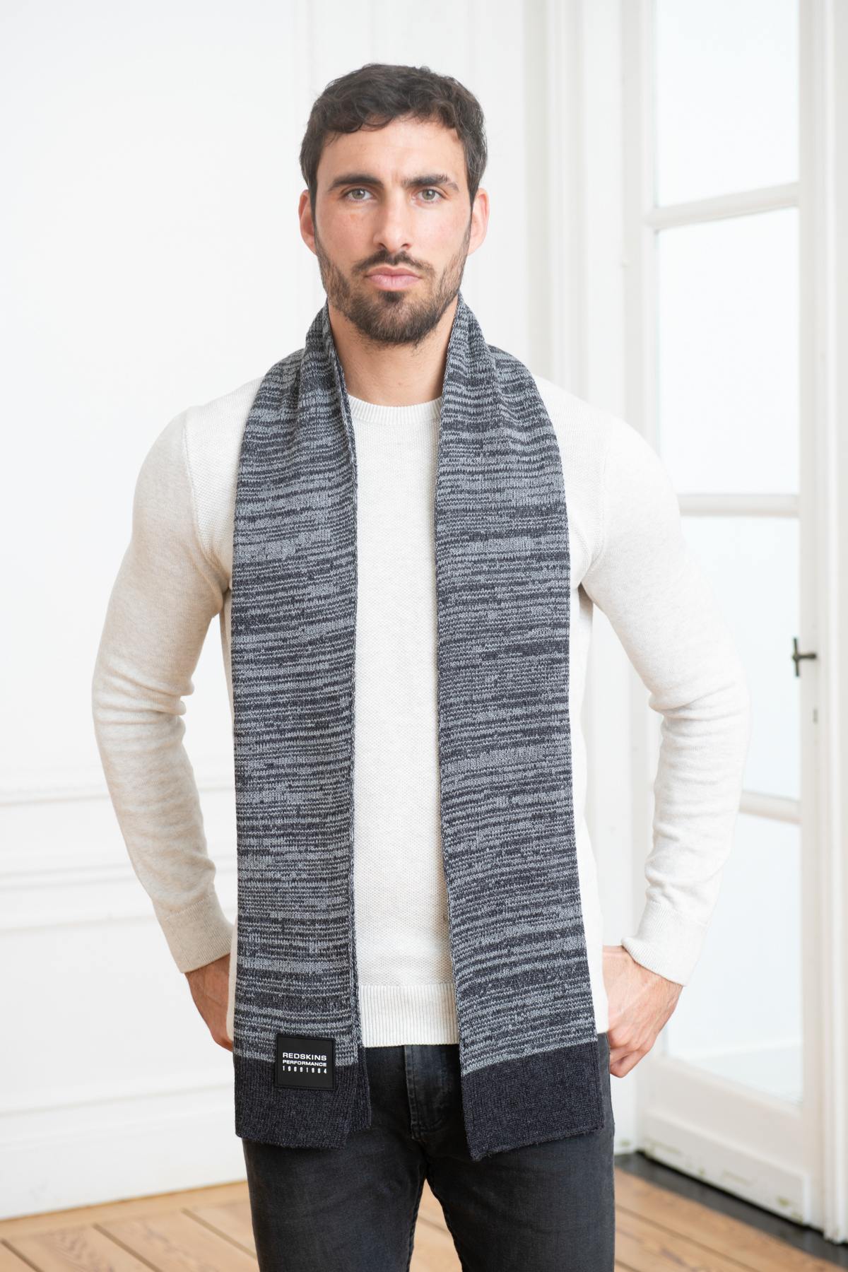 Gray scarf for men - Image n°1